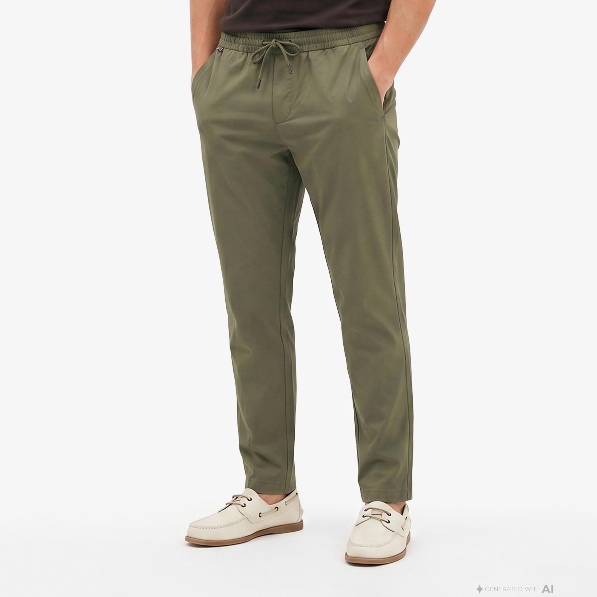 Tommy Hilfiger Seasonal Quality Erkek Yeşil Pantolon