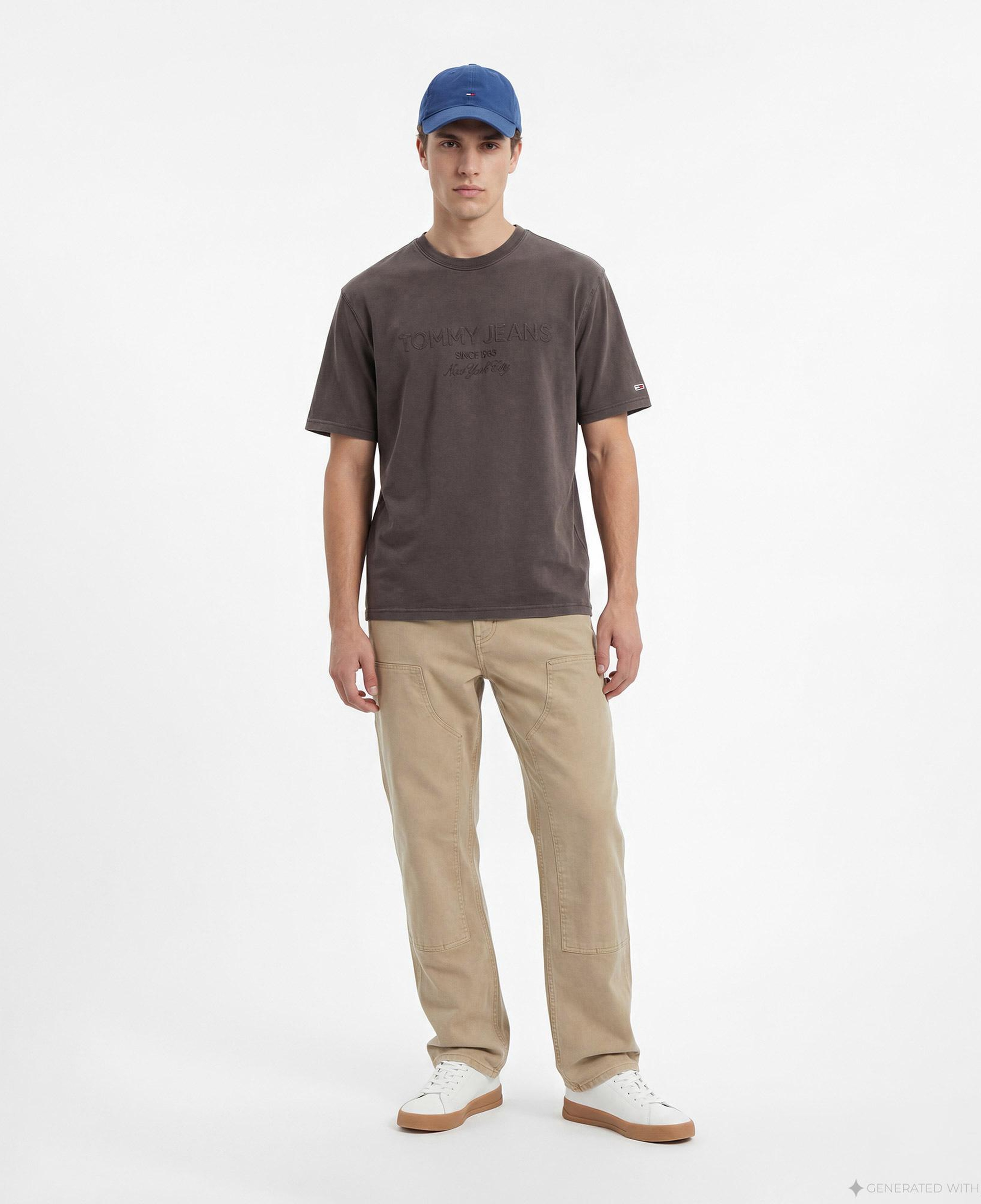 Tommy Hilfiger New Classics Erkek Kahverengi T-Shirt