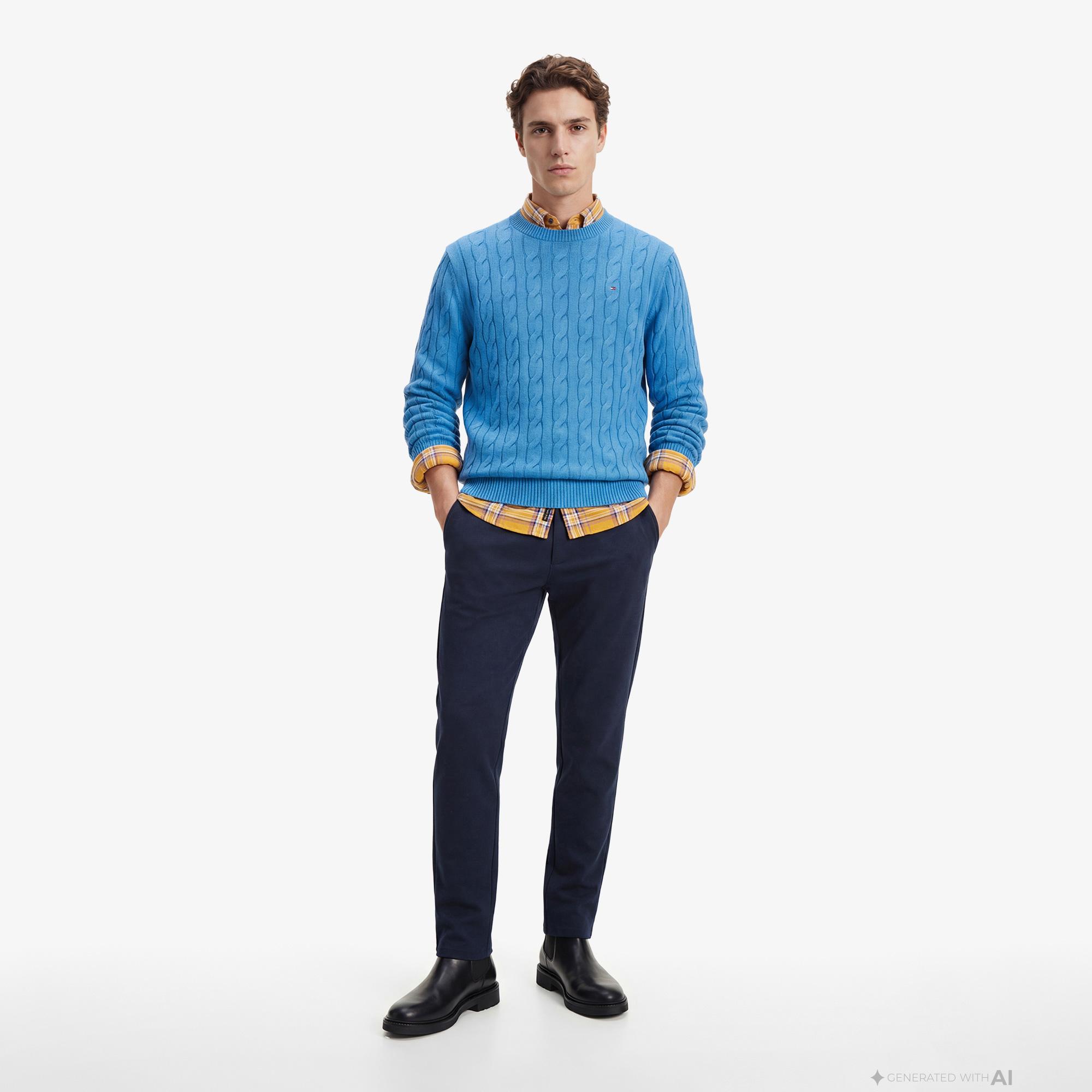 Tommy Hilfiger Seasonal Quality Erkek Lacivert Pantolon