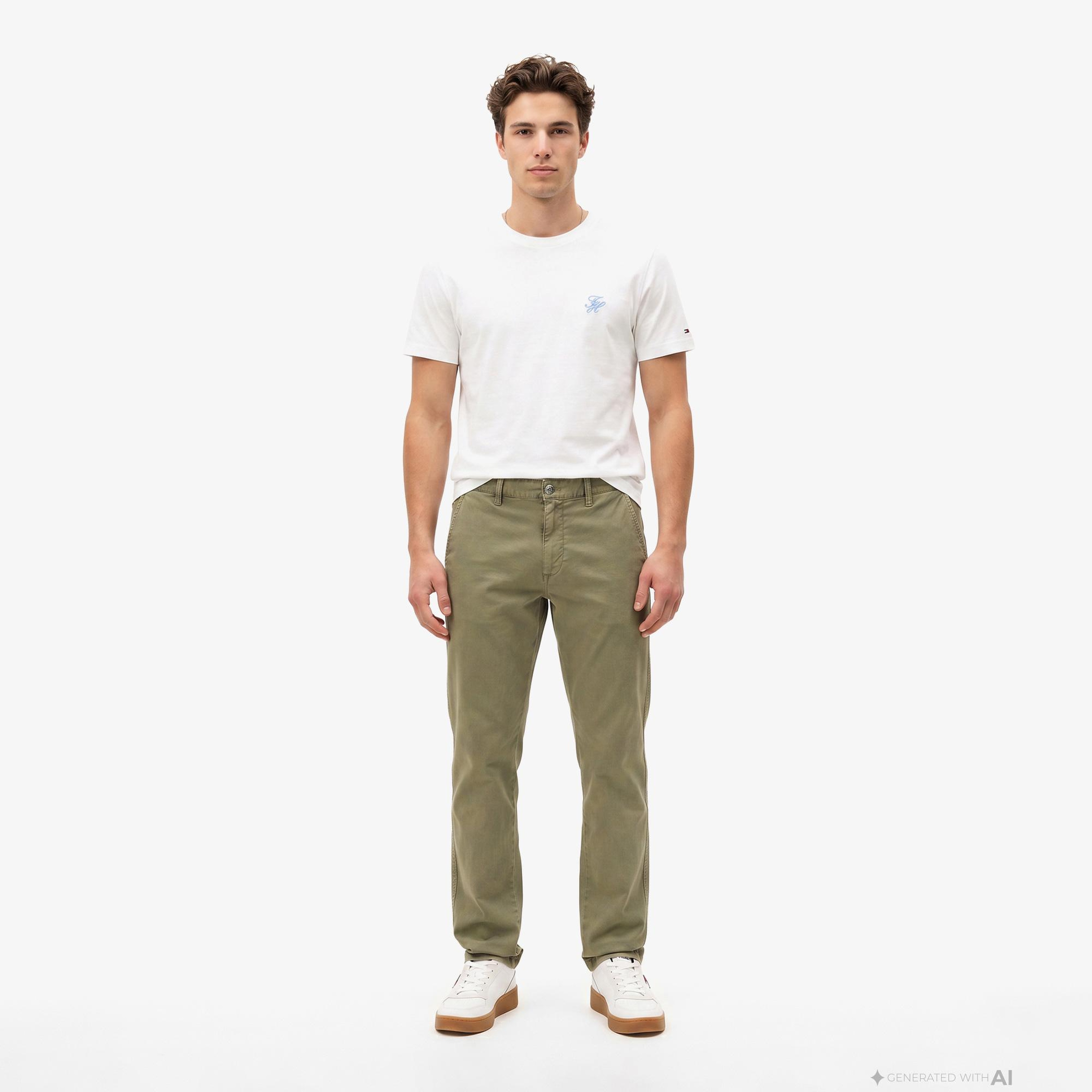 Tommy Hilfiger Swimshop Erkek Beyaz T-Shirt