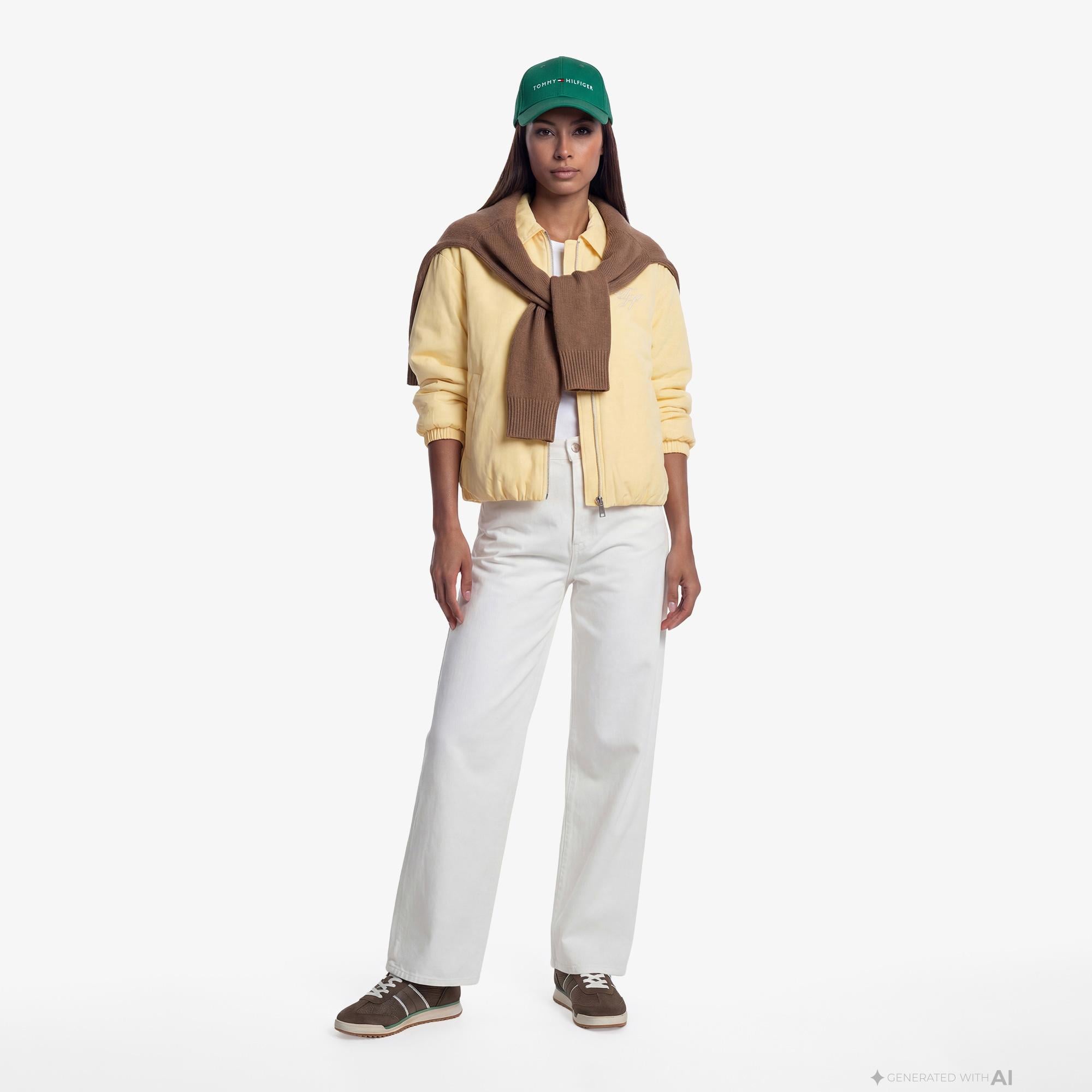 Tommy Hilfiger Padded Kadın Sarı Ceket