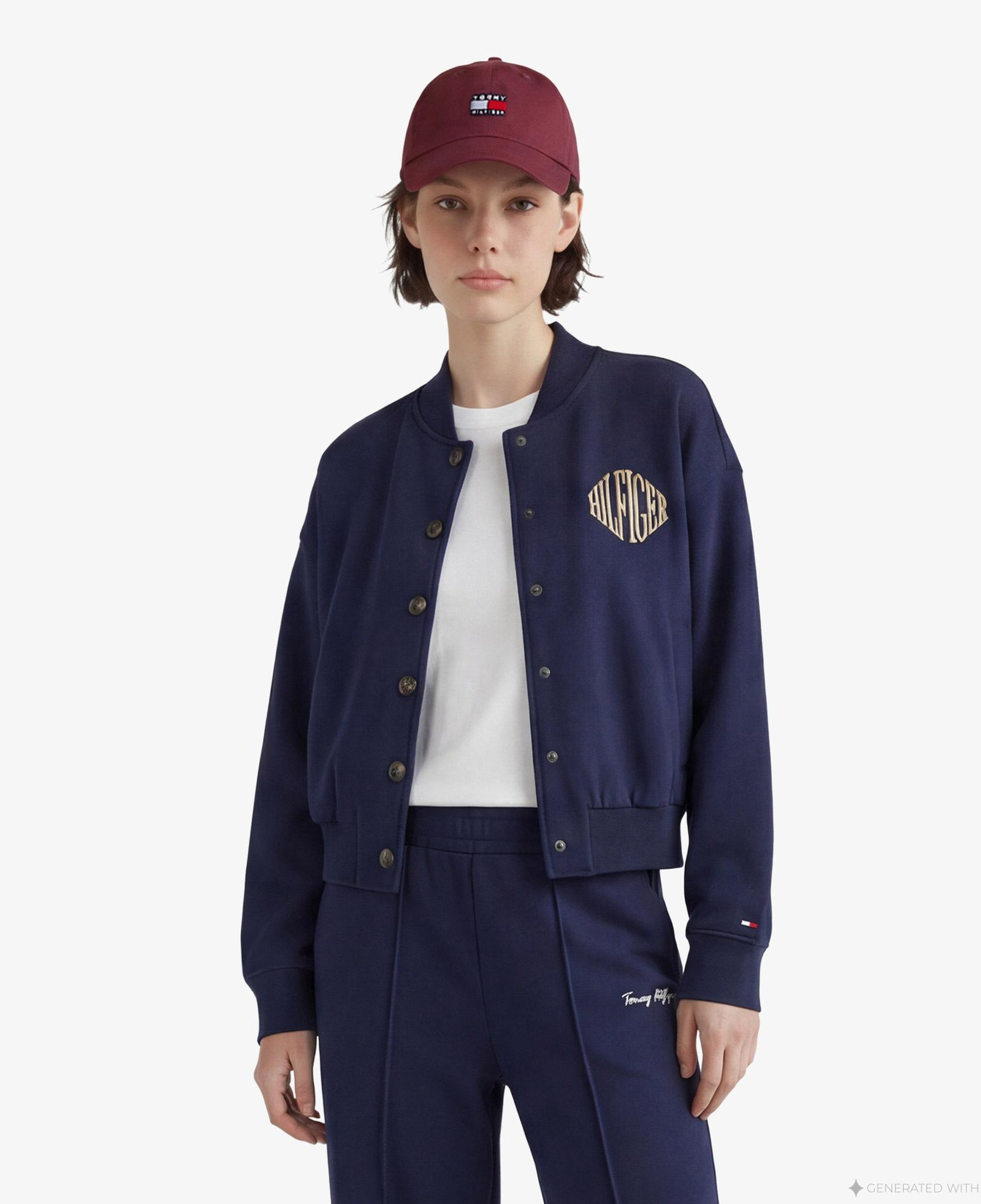 Tommy Hilfiger Varsity Hilfiger Kadın Lacivert Sweatshirt