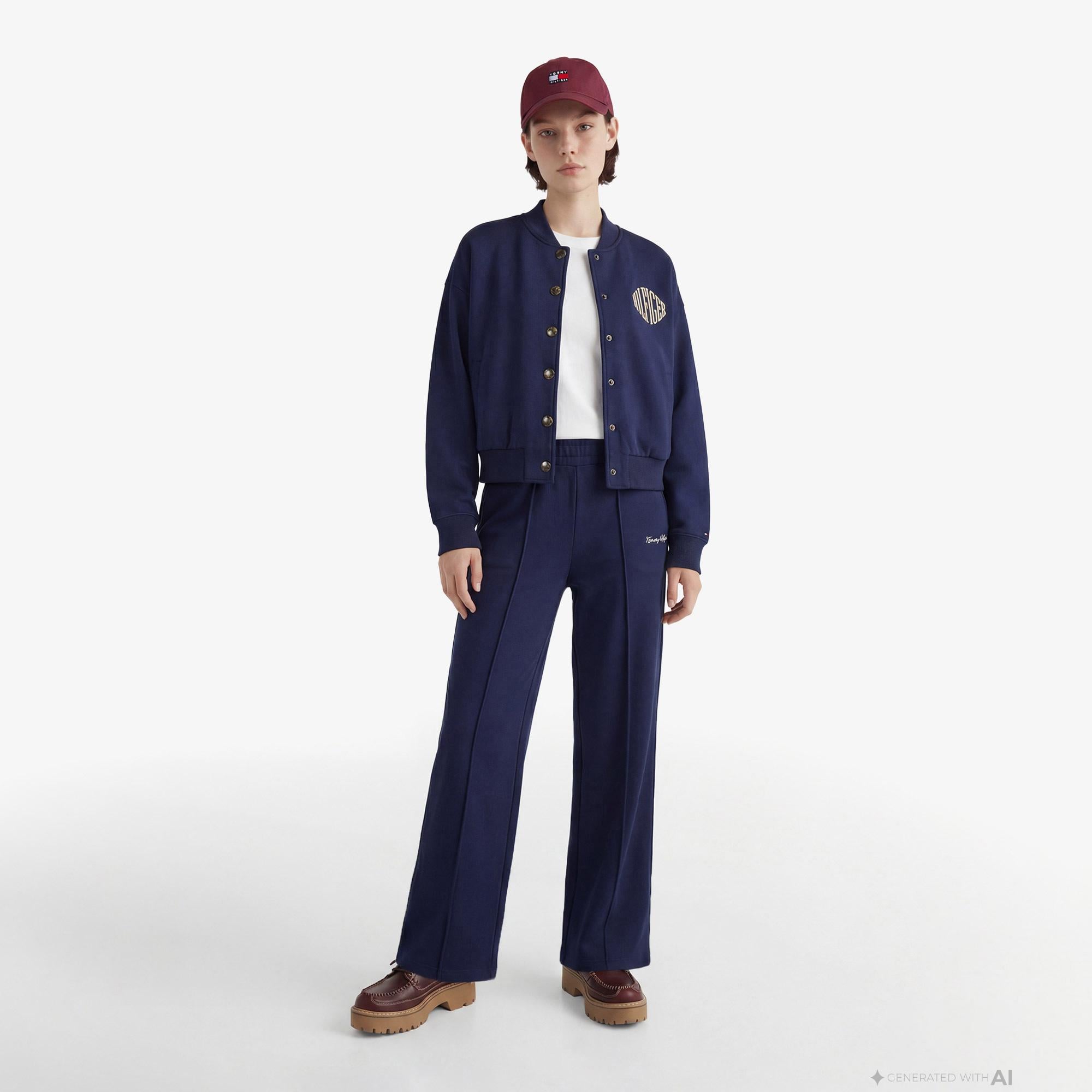 Tommy Hilfiger Varsity Hilfiger Kadın Lacivert Sweatshirt
