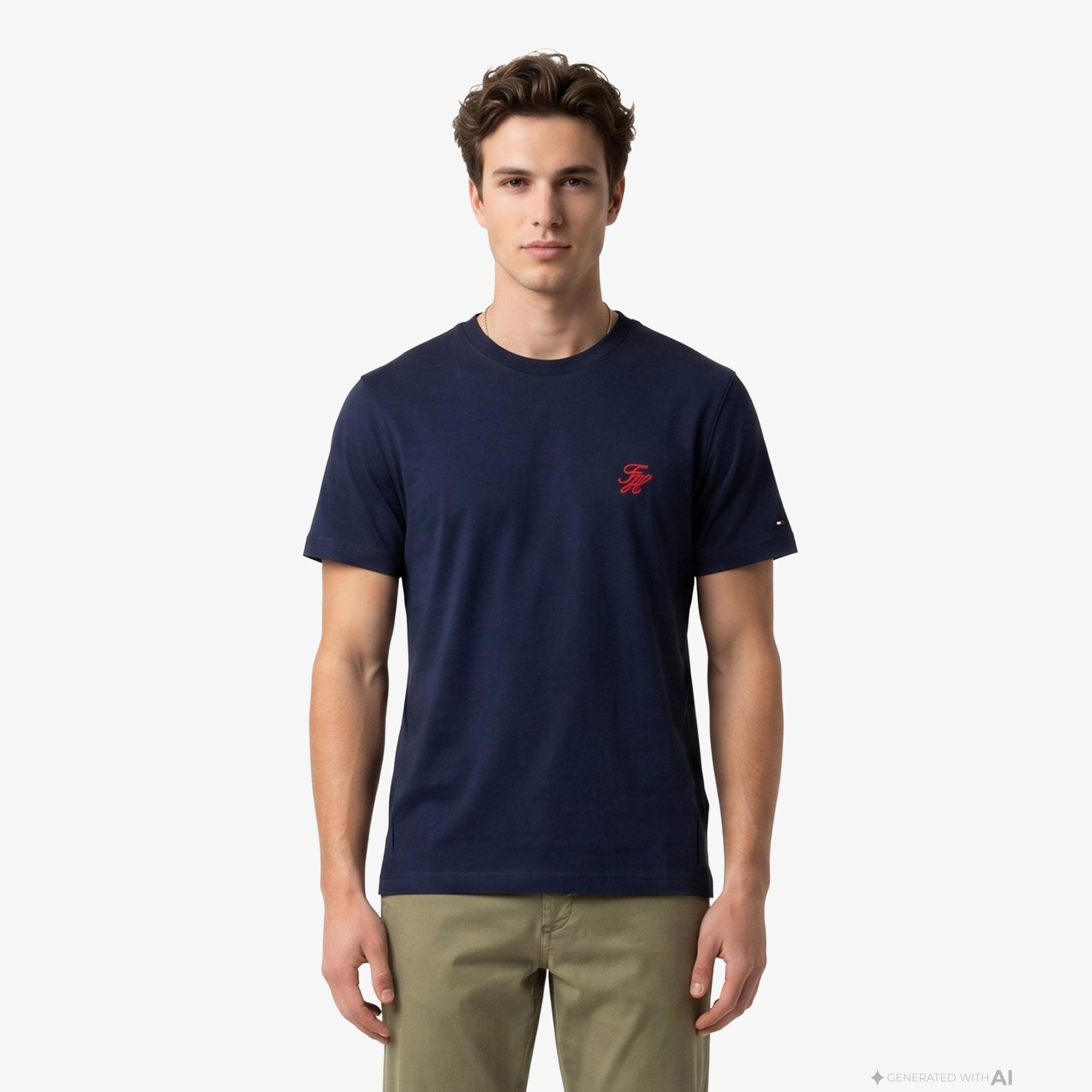 Tommy Hilfiger Swimshop Erkek Lacivert T-Shirt