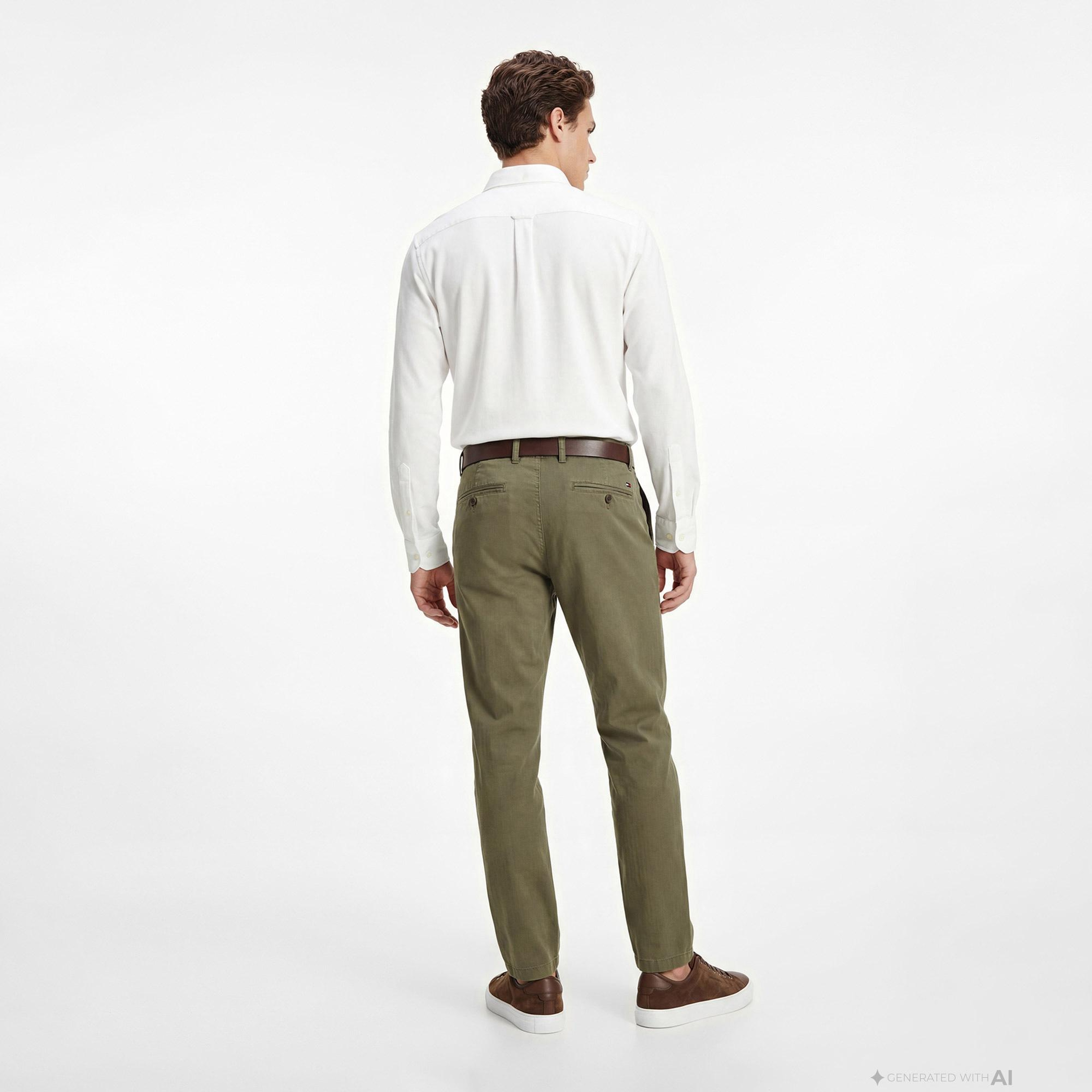 Tommy Hilfiger Core Essentials Erkek Beyaz Gömlek