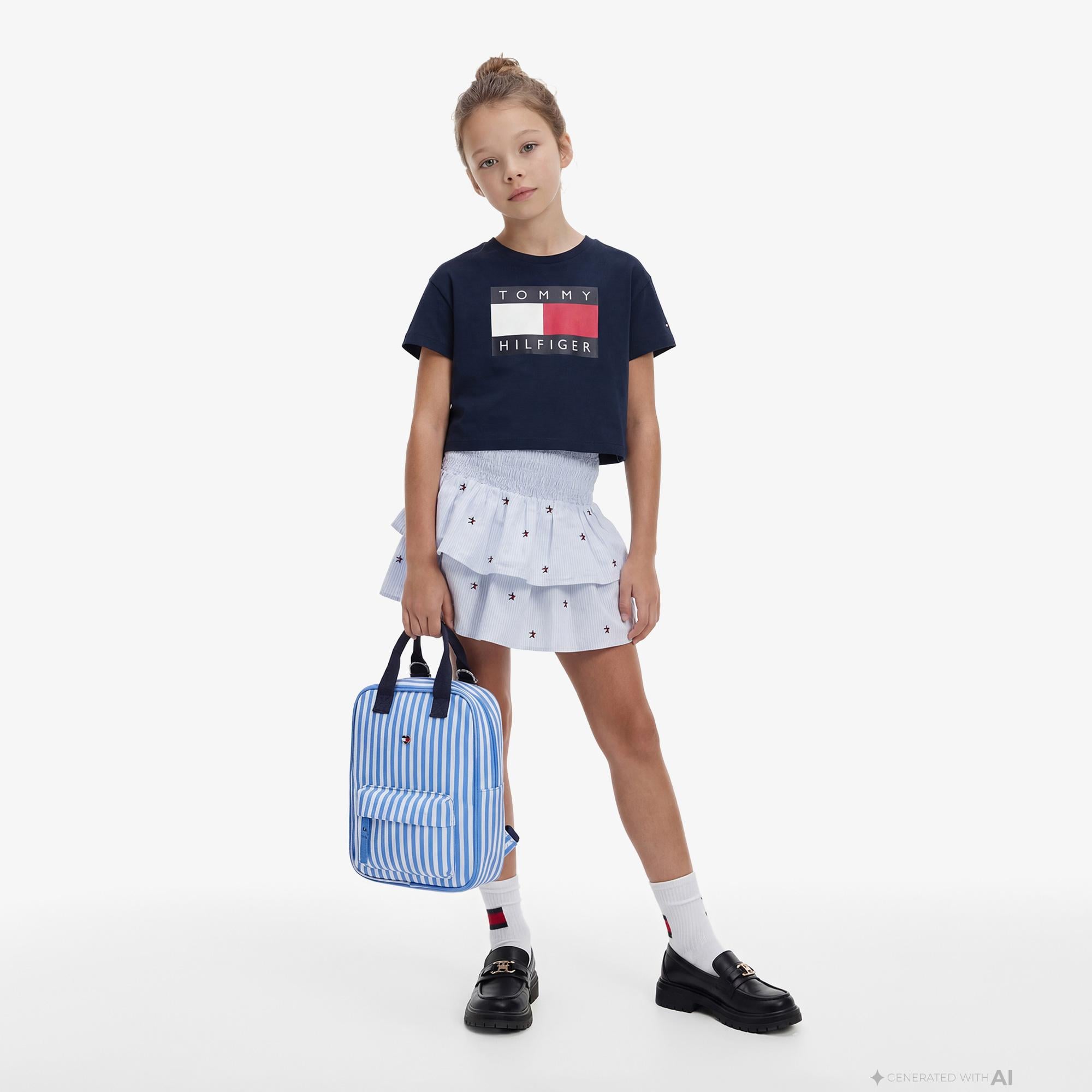 Tommy Hilfiger Heritage Çocuk Lacivert T-Shirt