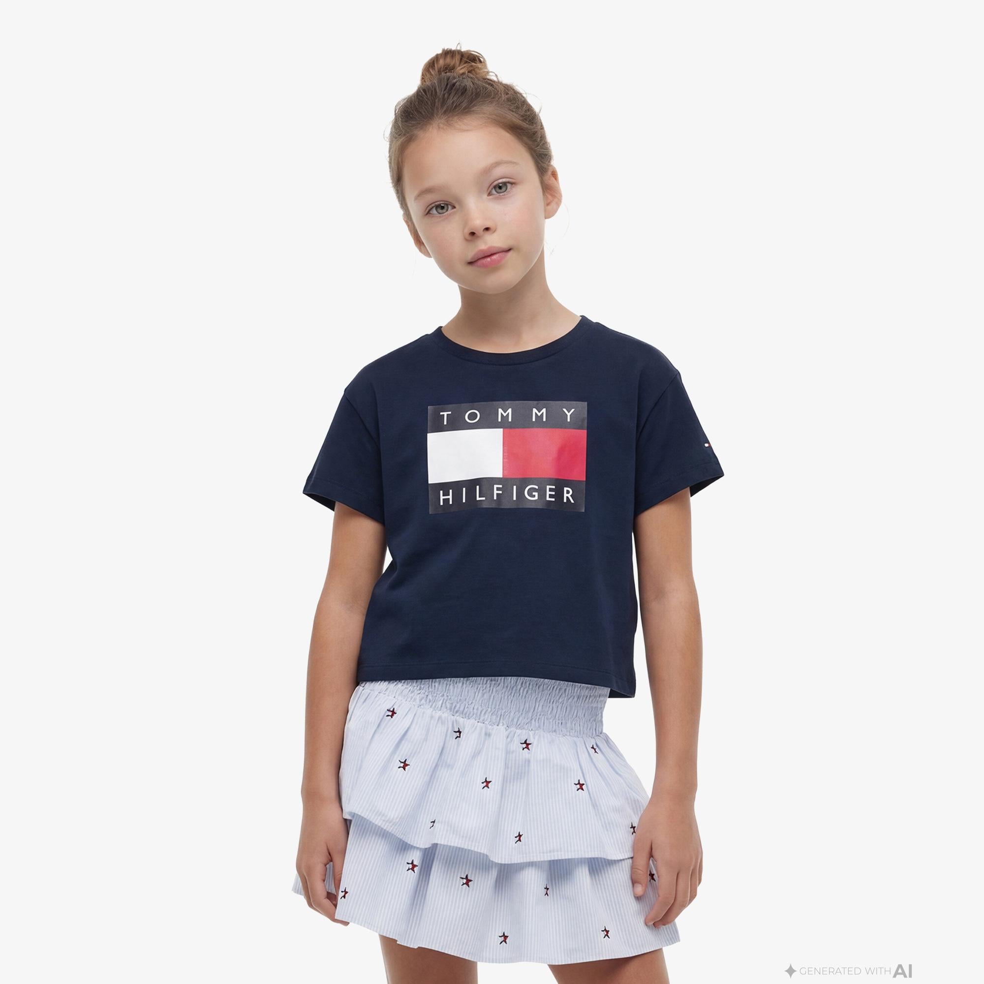 Tommy Hilfiger Heritage Çocuk Lacivert T-Shirt