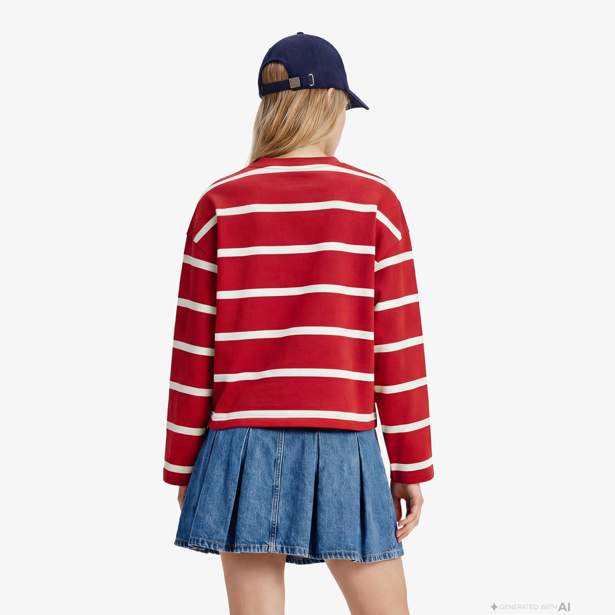 Tommy Hilfiger Script Kadın Kırmızı Sweatshirt