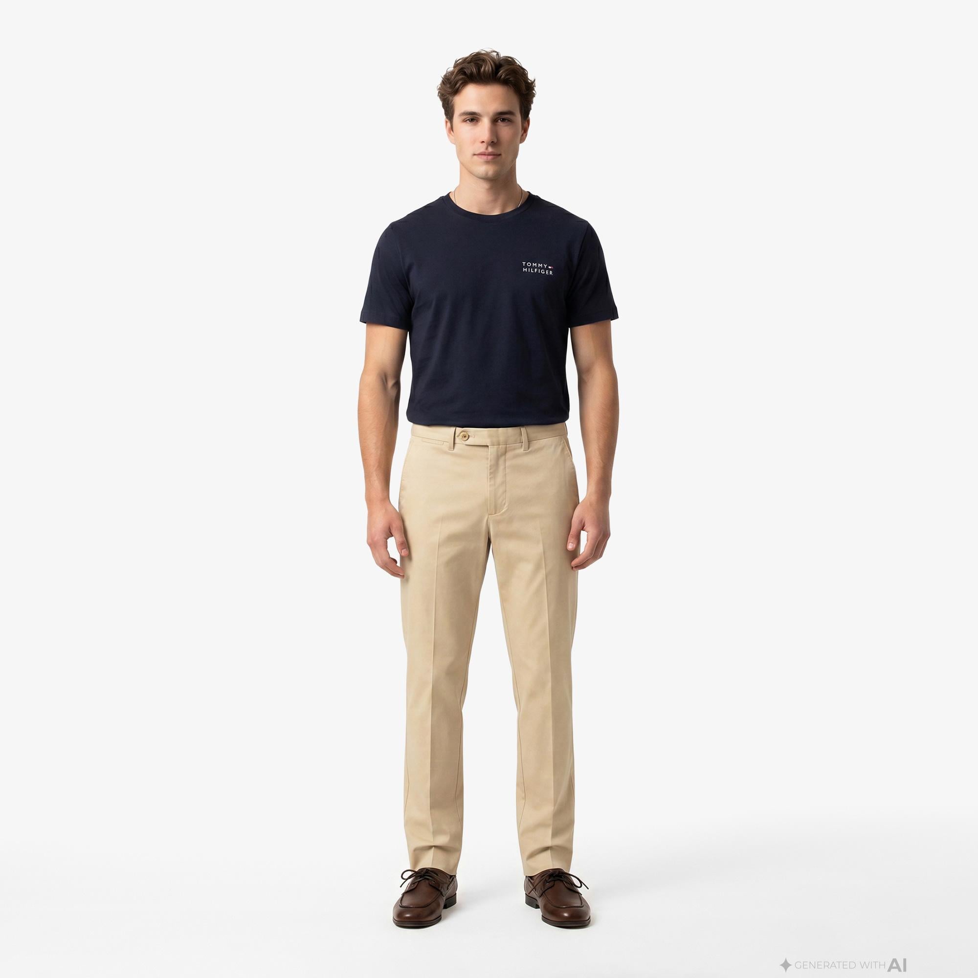 Tommy Hilfiger Brand Love Erkek Lacivert T-Shirt