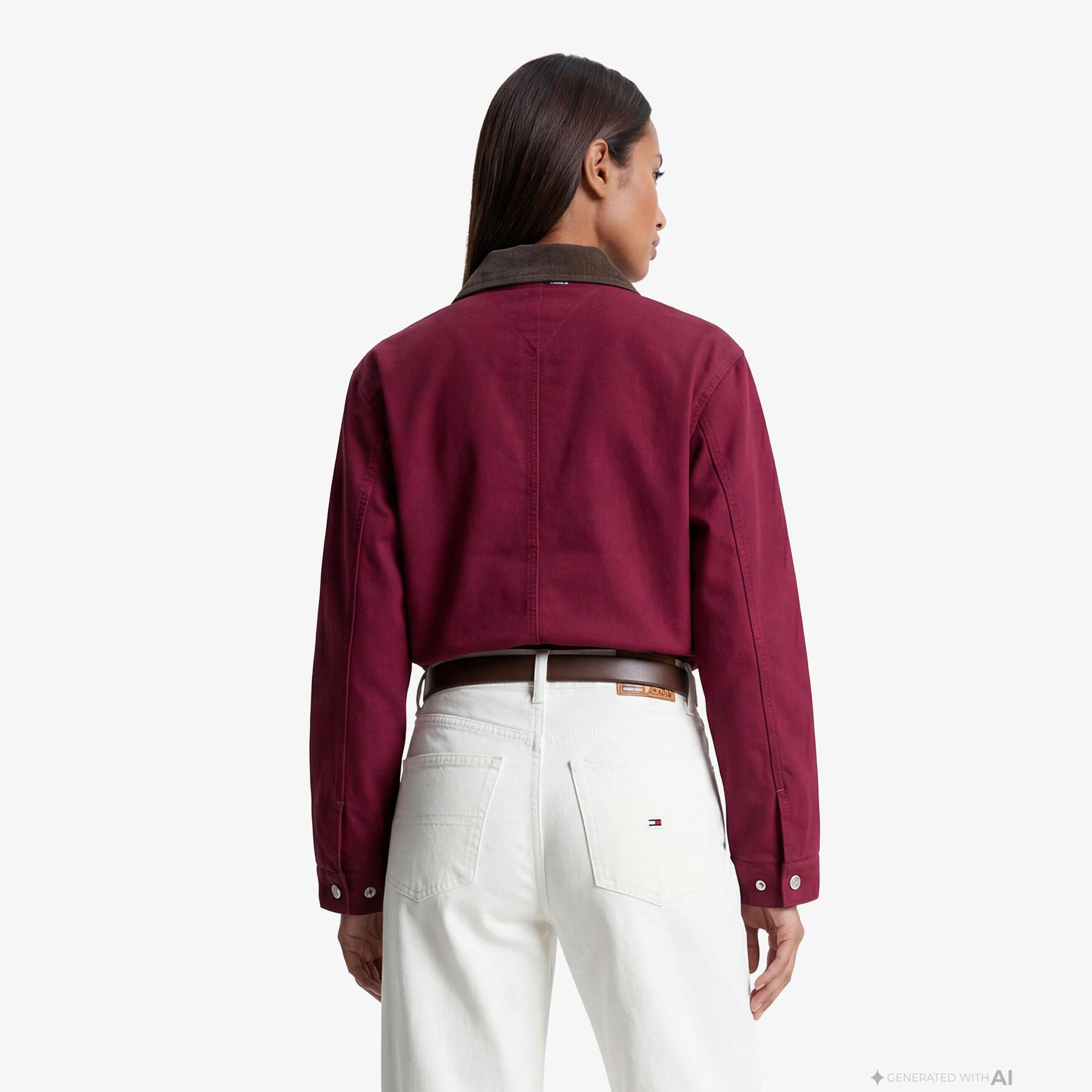 Tommy Hilfiger Soft Utility Kadın Pembe Ceket