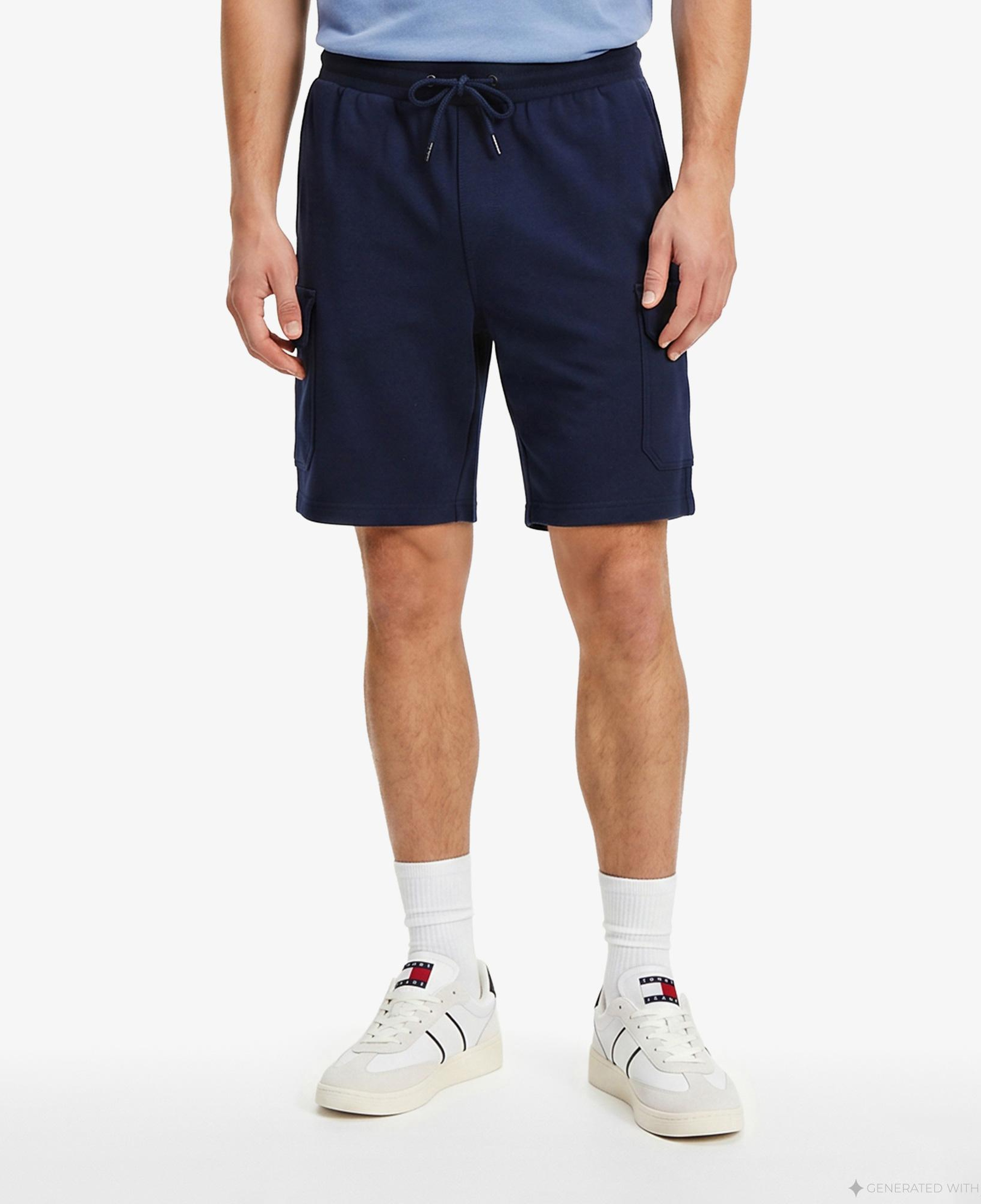 Tommy Hilfiger Mixed Media Erkek Lacivert Eşofman Altı