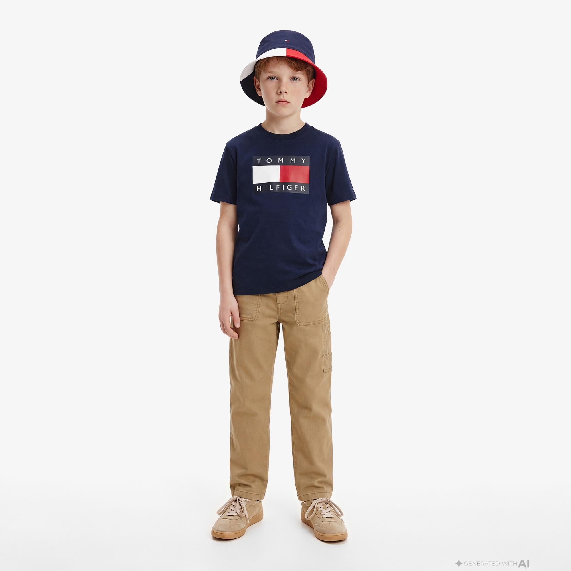 Tommy Hilfiger Heritage Çocuk Lacivert T-Shirt