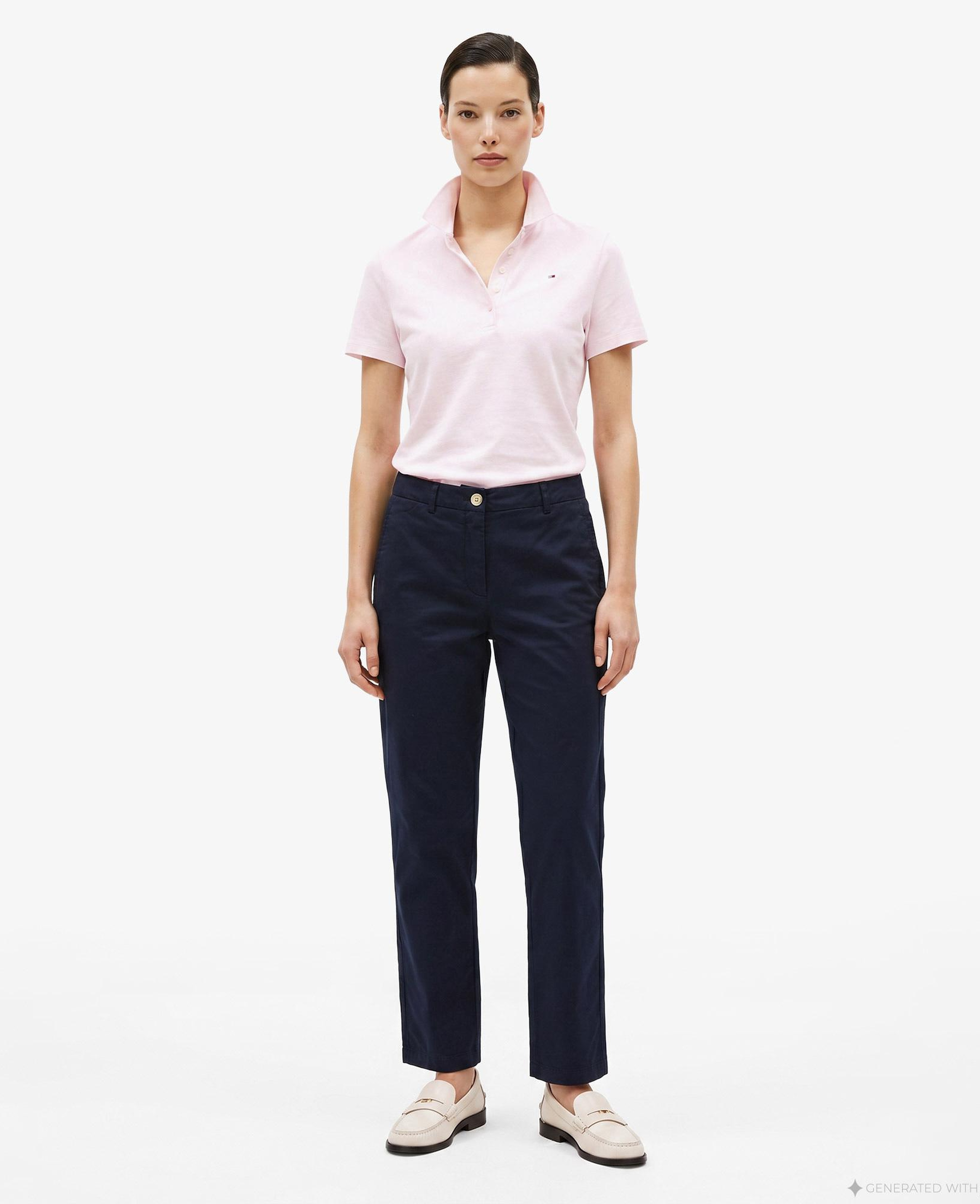 Tommy Hilfiger Cotton Gmd Kadın Lacivert Pantolon
