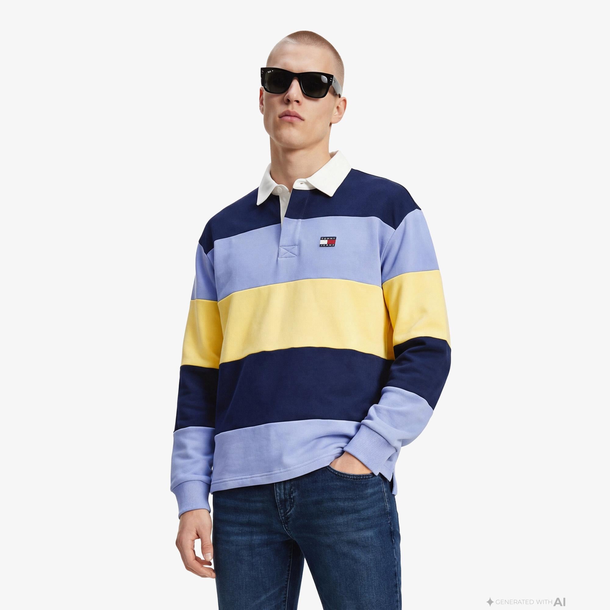 Tommy Hilfiger Badge Erkek Renkli Sweatshirt