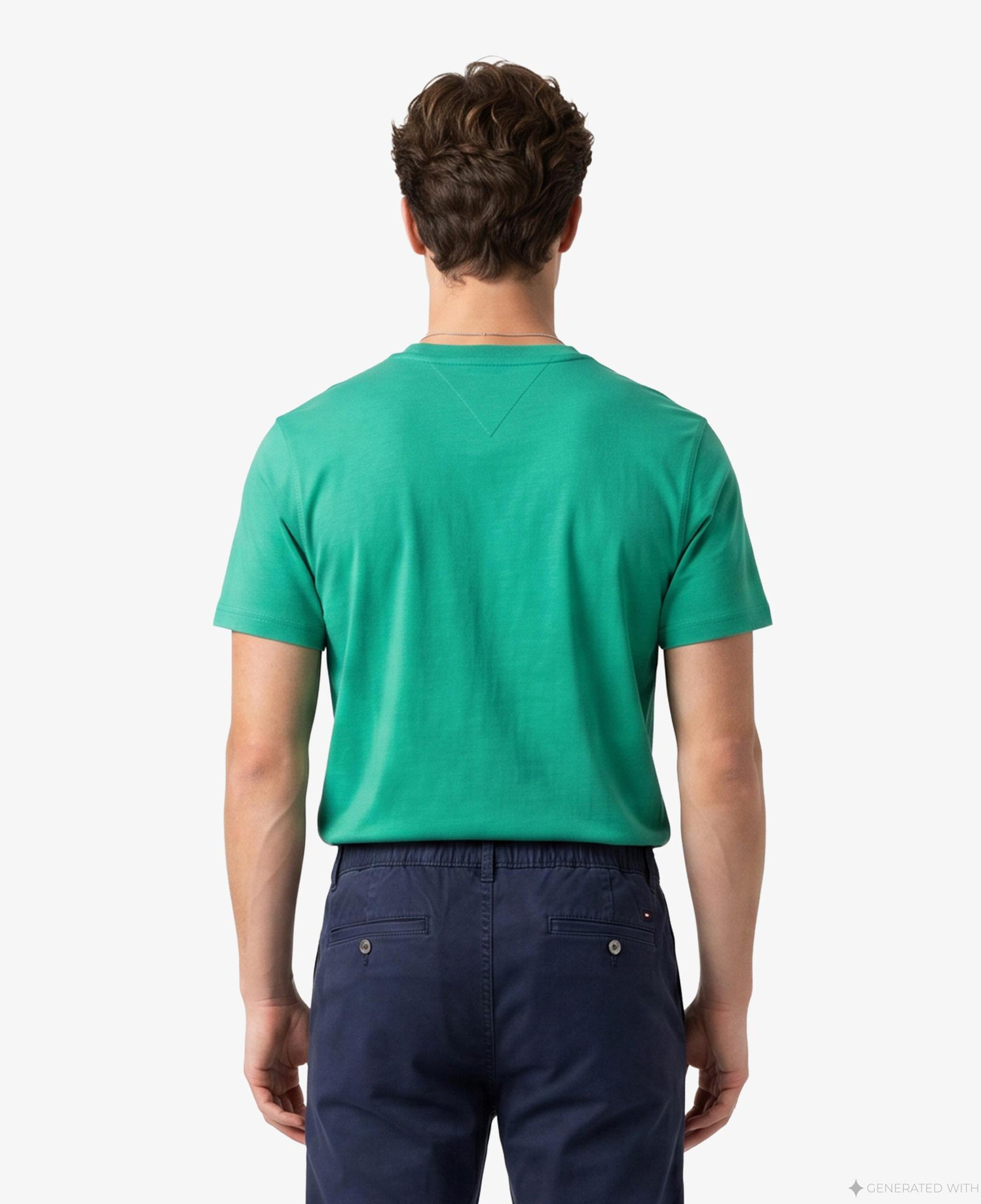 Tommy Hilfiger Swimshop Erkek Yeşil T-Shirt