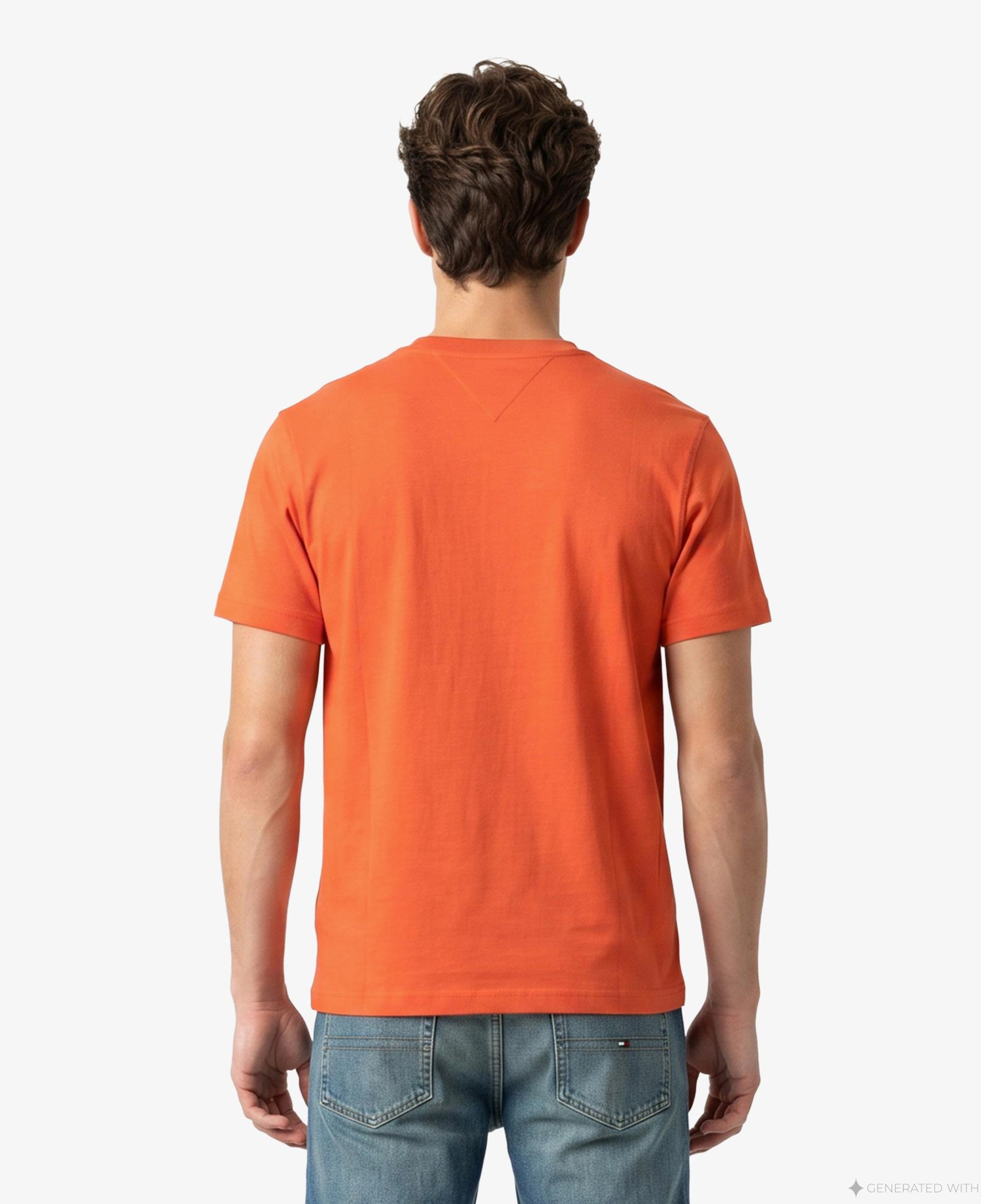 Tommy Hilfiger Swimshop Erkek Turuncu T-Shirt