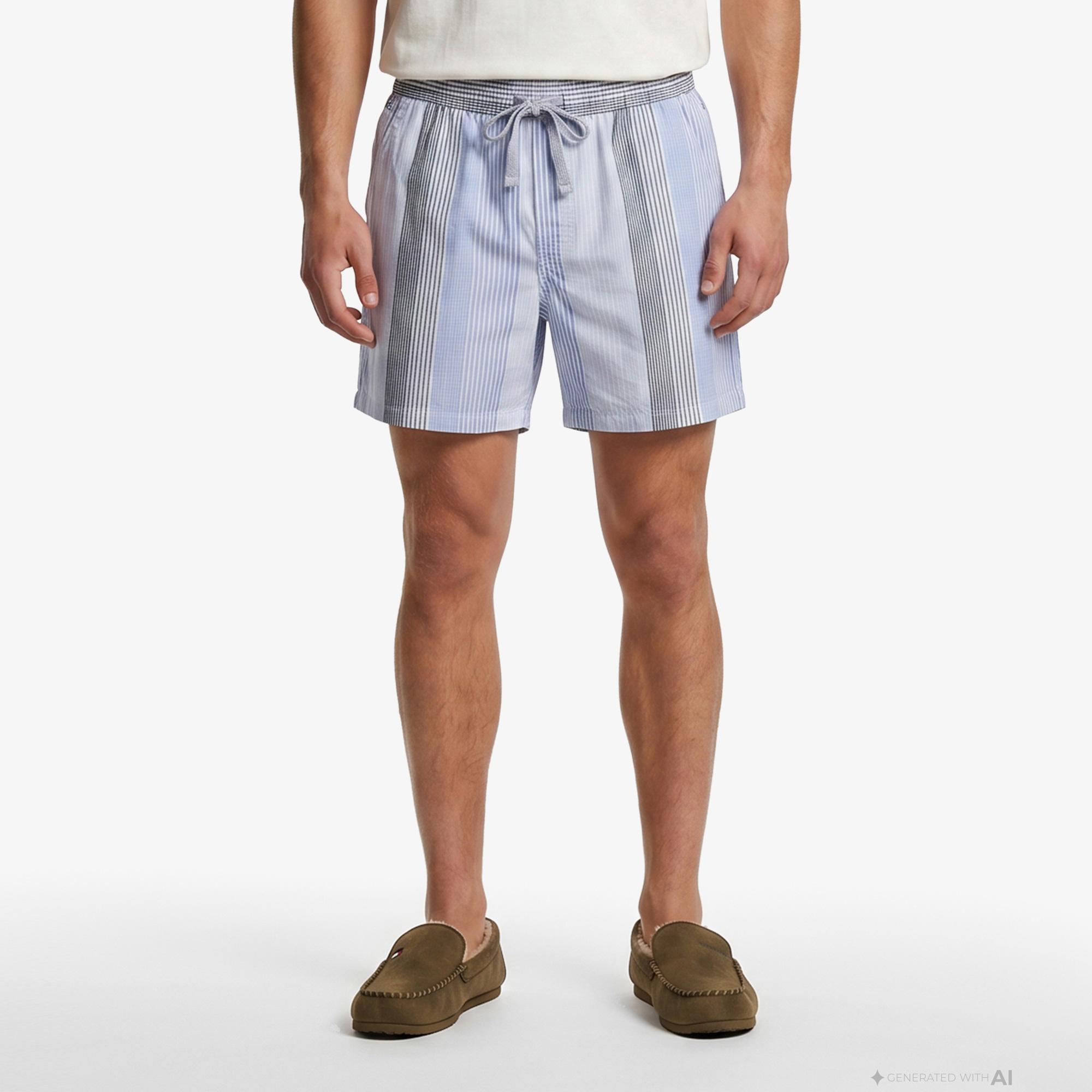 Tommy Hilfiger Textured Erkek Mavi Şort