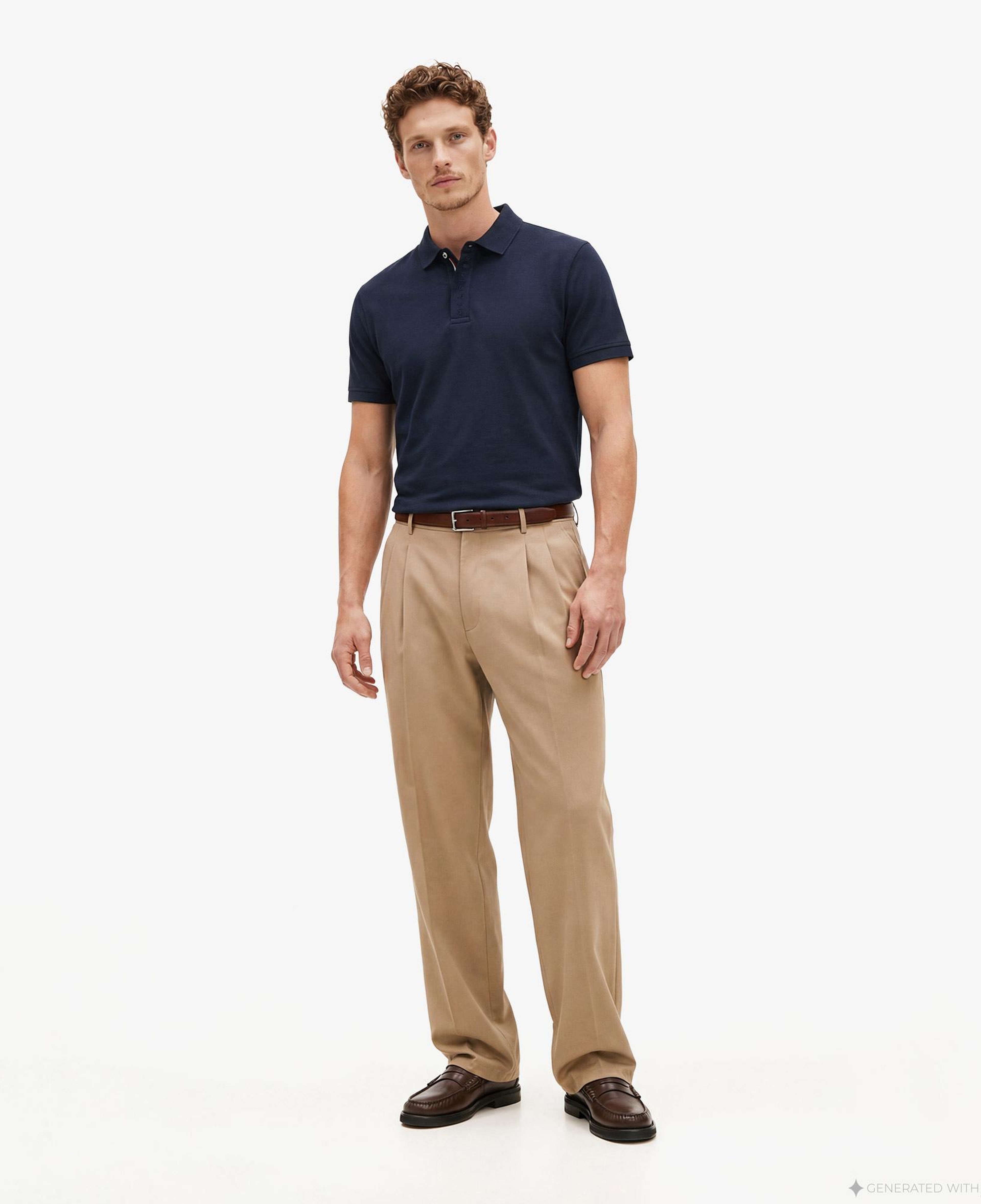 Tommy Hilfiger Seasonal Graphic Erkek Lacivert Polo Yaka T-Shirt