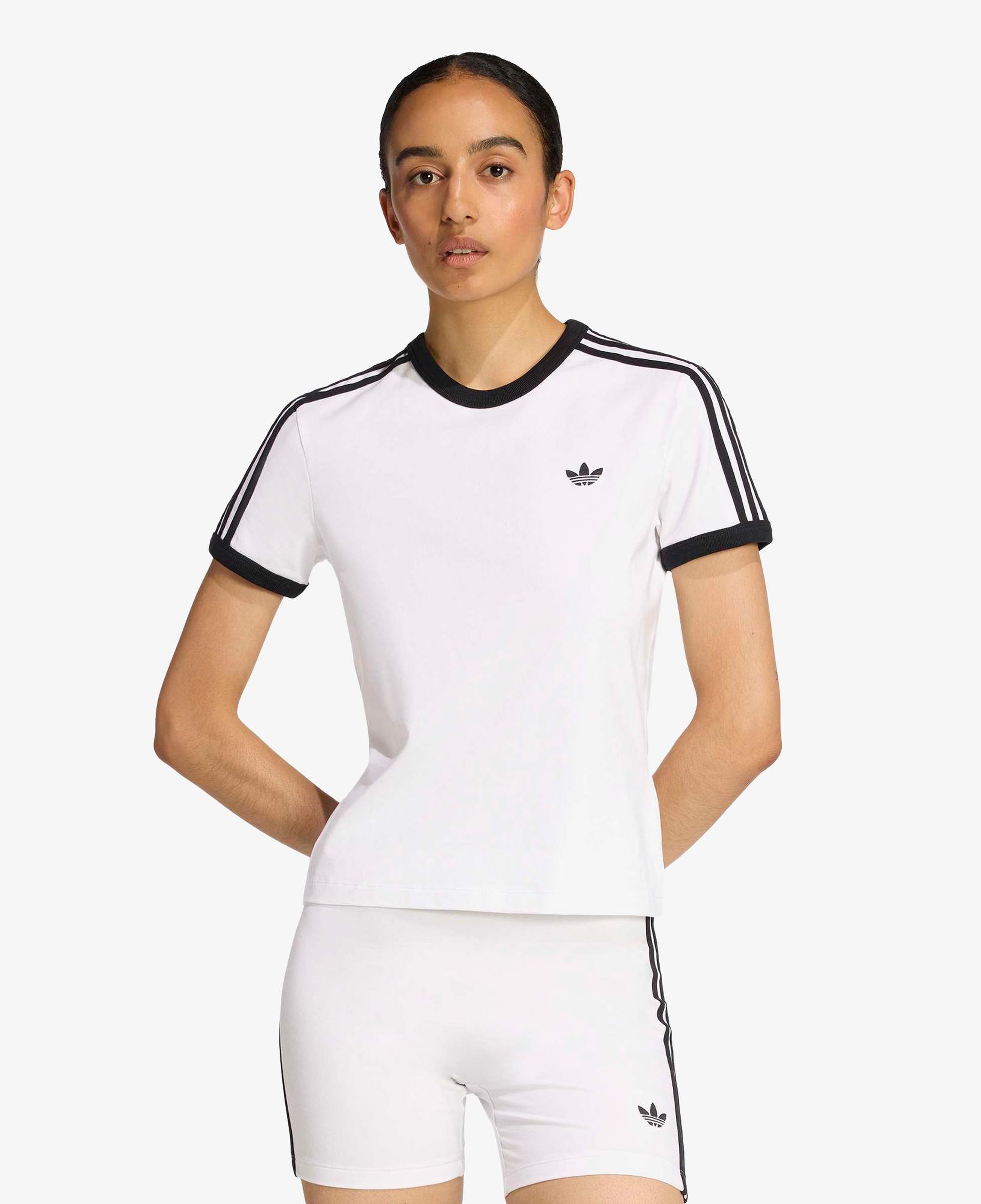 adidas 3S Slim Kadın Beyaz T-Shirt