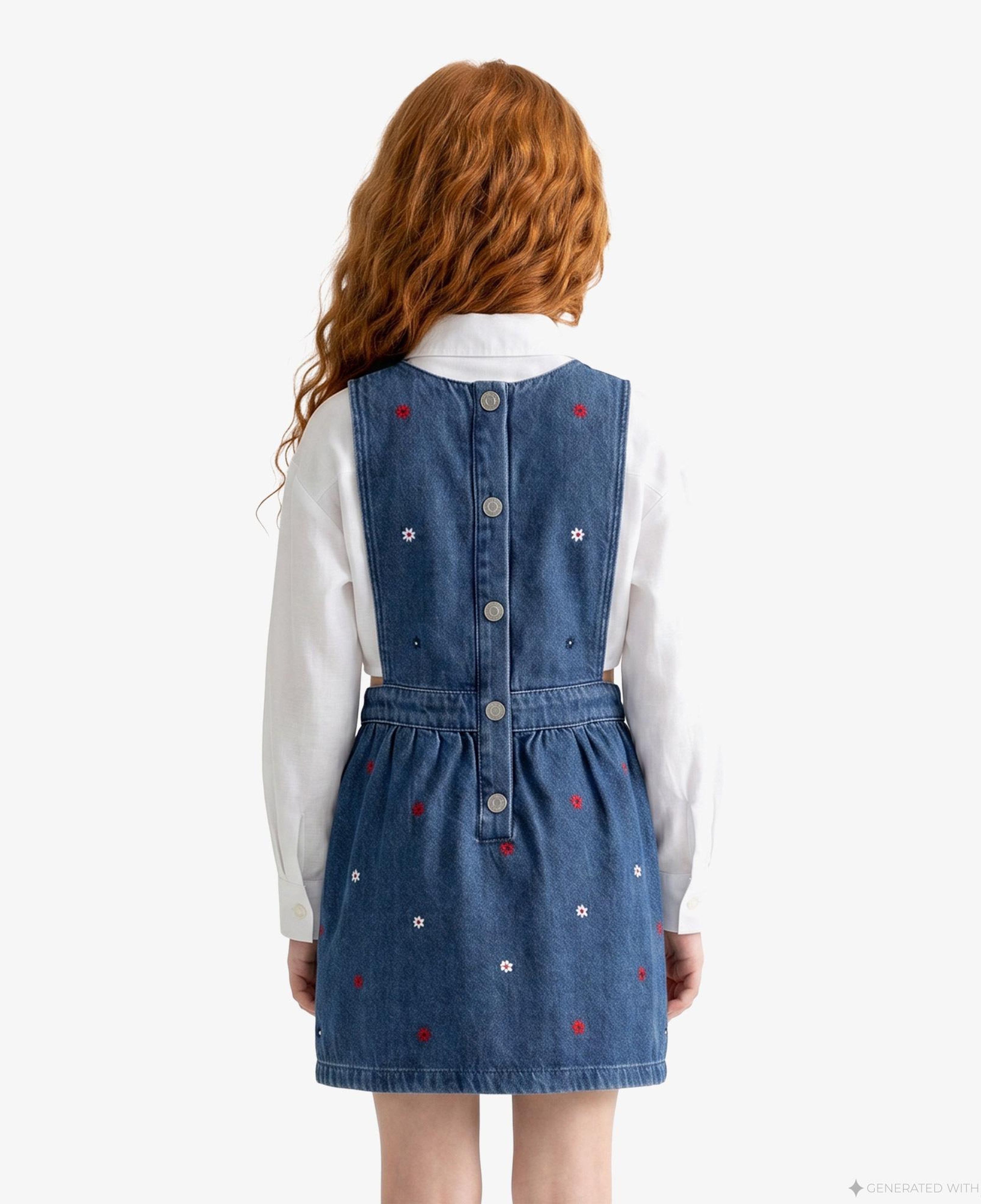 Tommy Hilfiger Little Çocuk Mavi Elbise