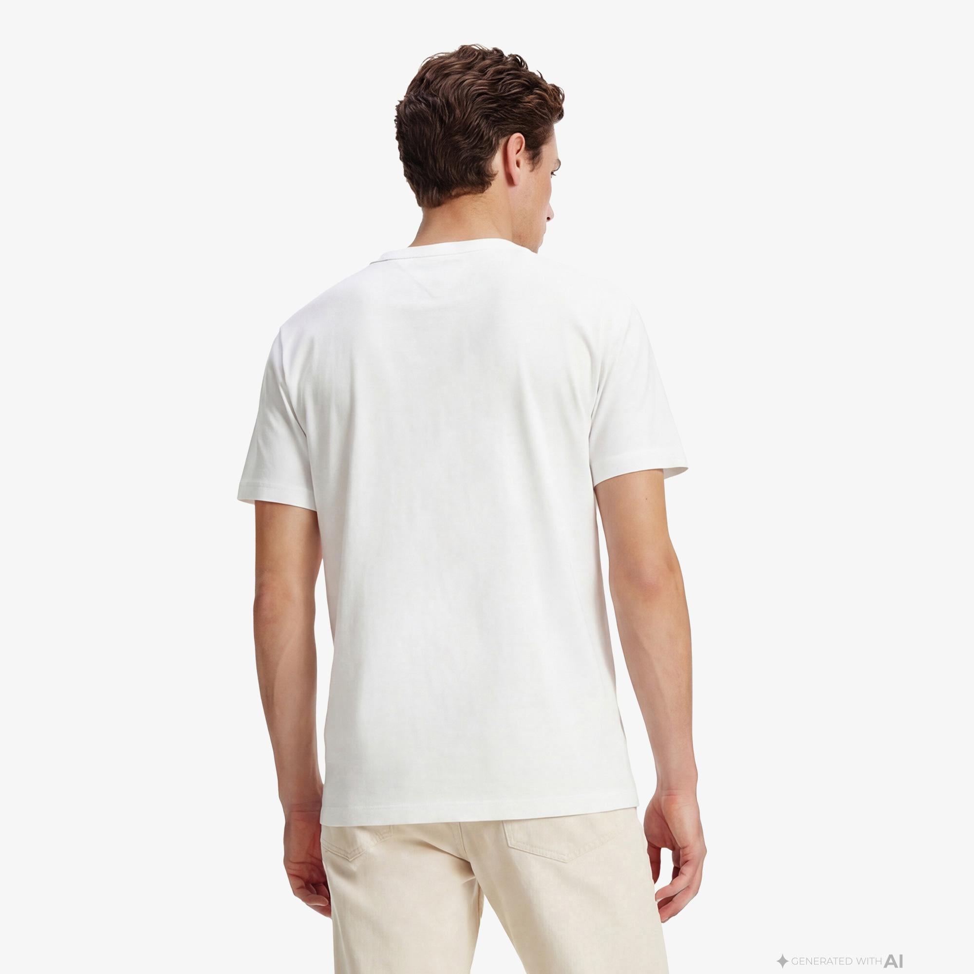 Tommy Hilfiger Brand Love Graphic Erkek Beyaz T-Shirt