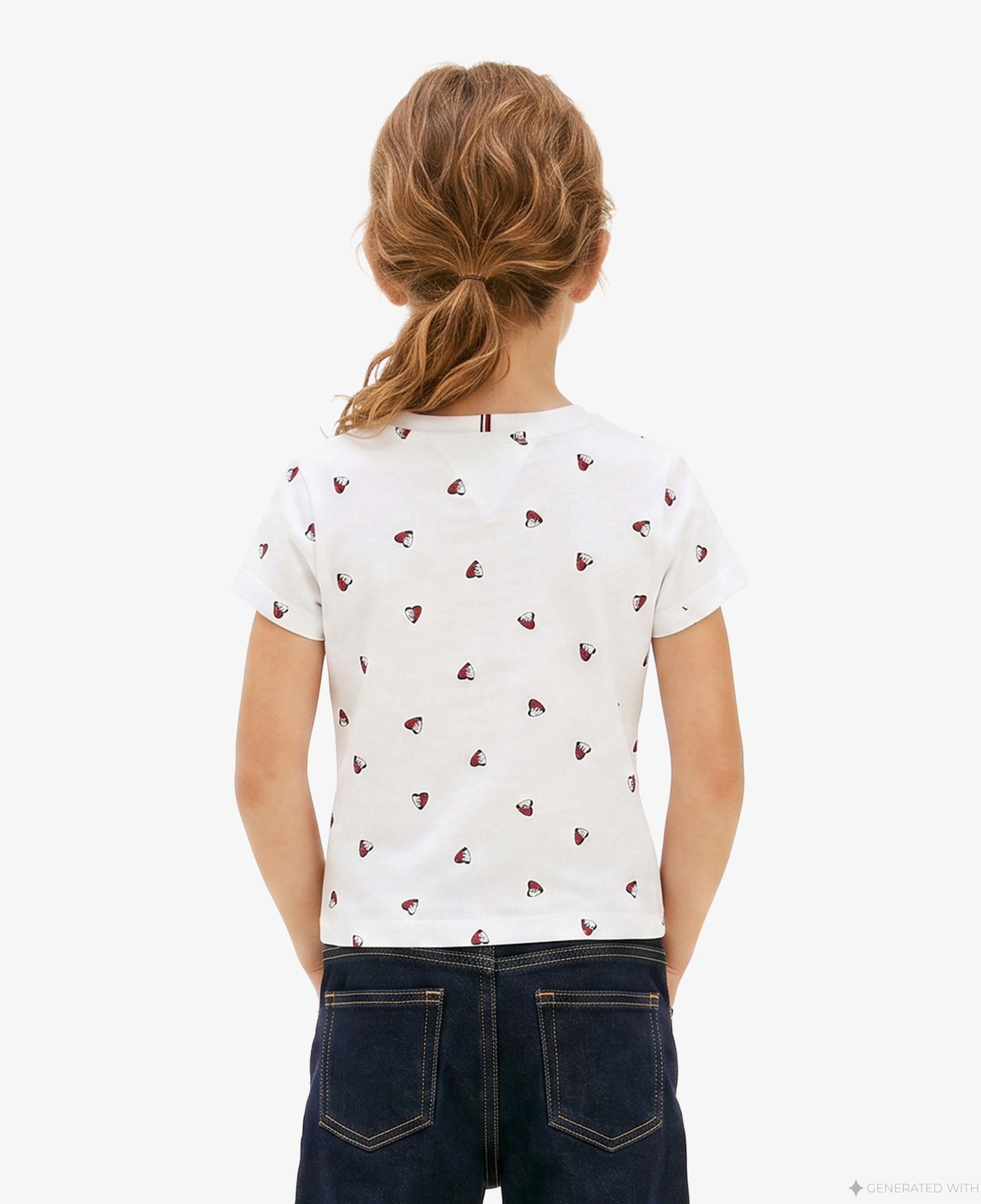 Tommy Hilfiger Little Çocuk Beyaz Crop T-Shirt