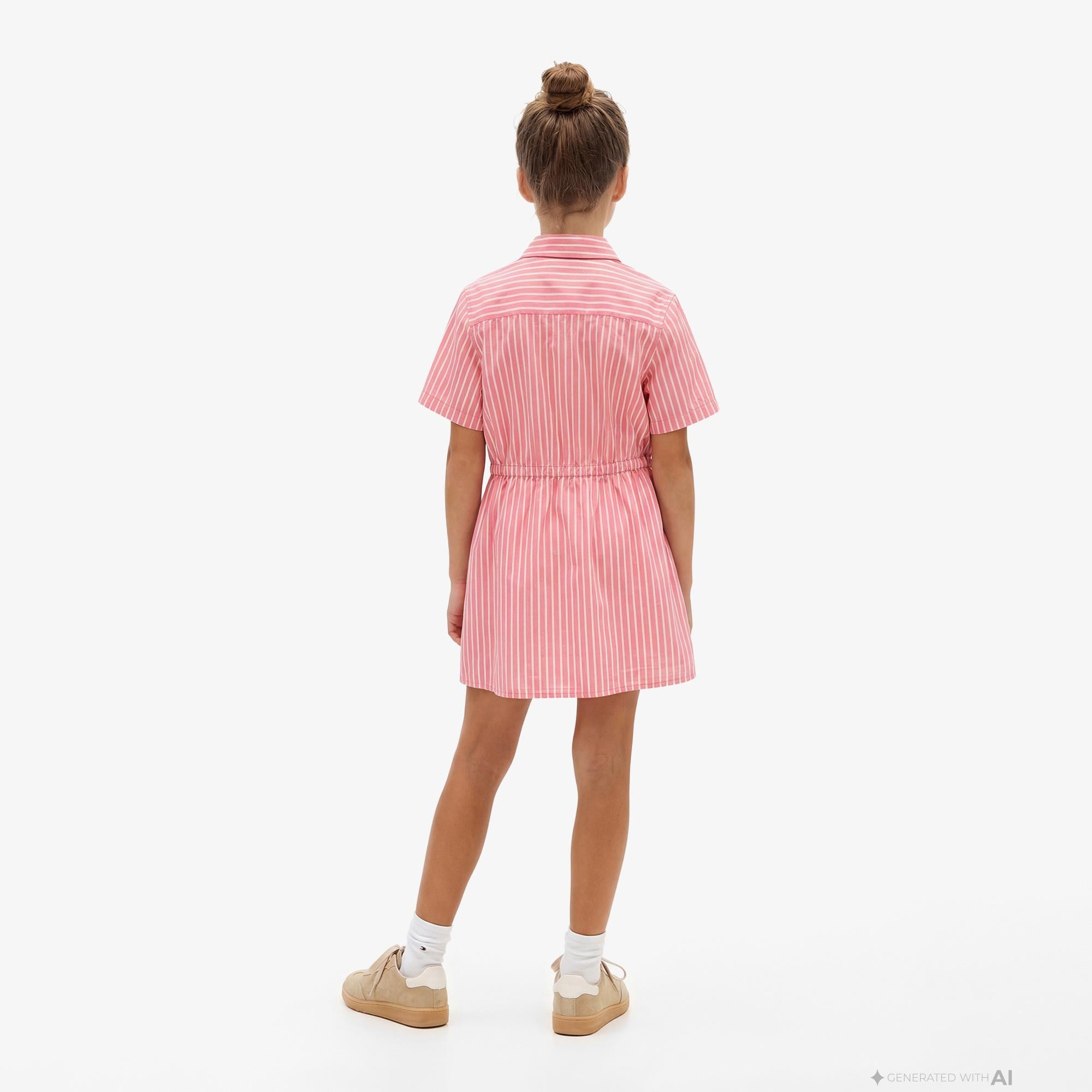 Tommy Hilfiger Essentials Çocuk Pembe Elbise