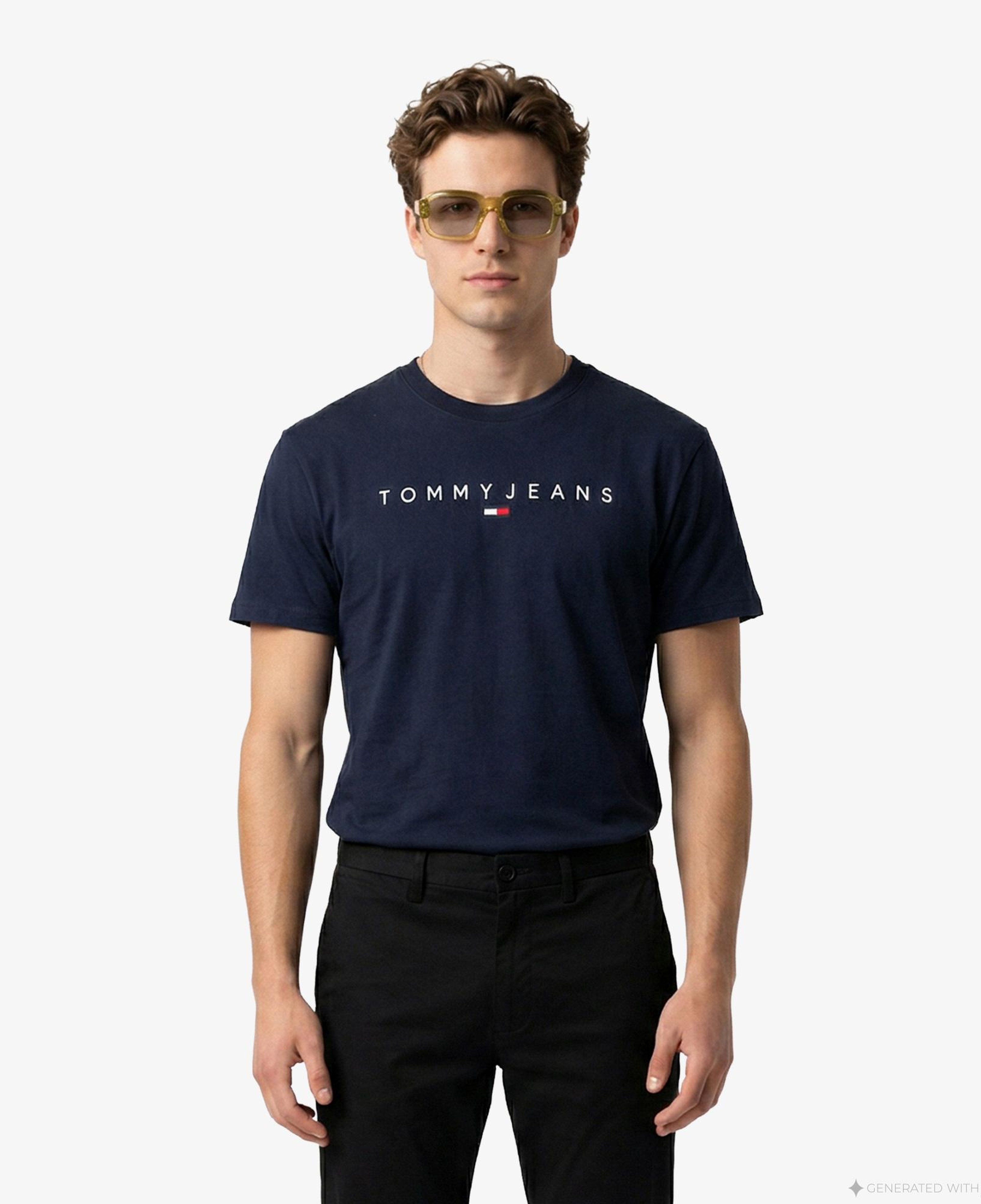 Tommy Hilfiger New Launch Erkek Lacivert T-Shirt