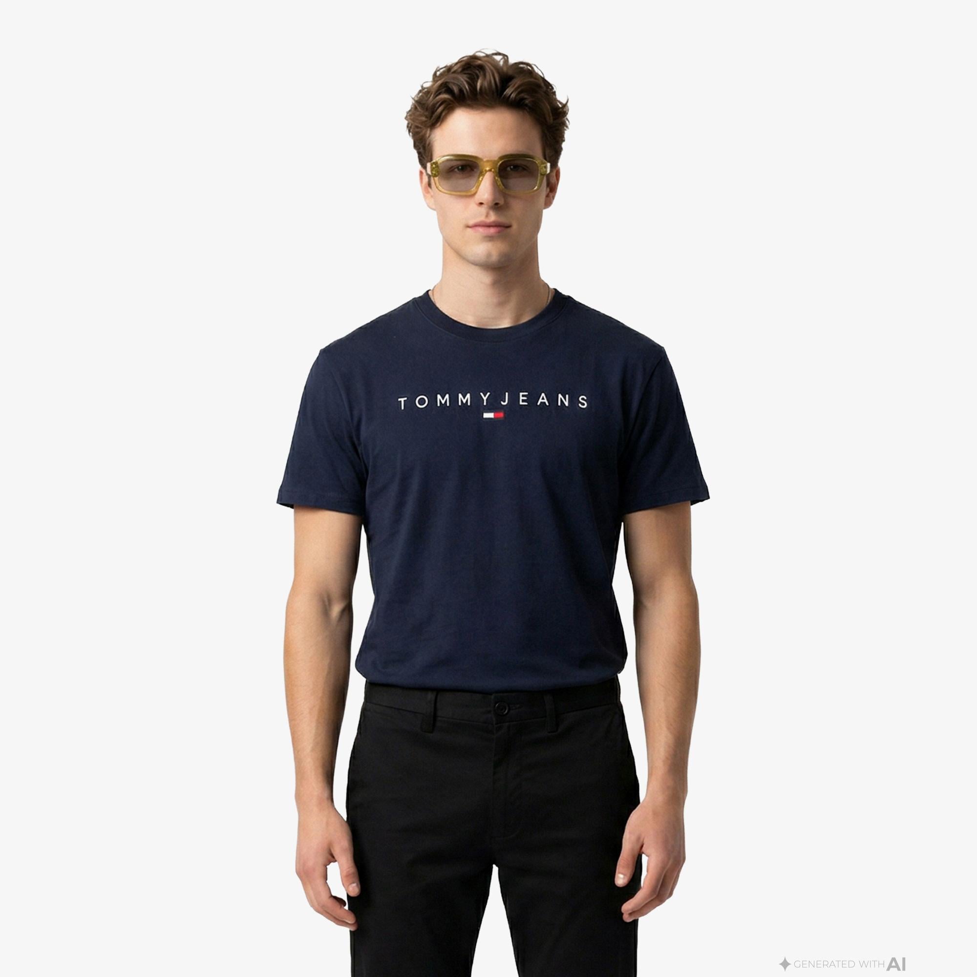 Tommy Hilfiger New Launch Erkek Lacivert T-Shirt