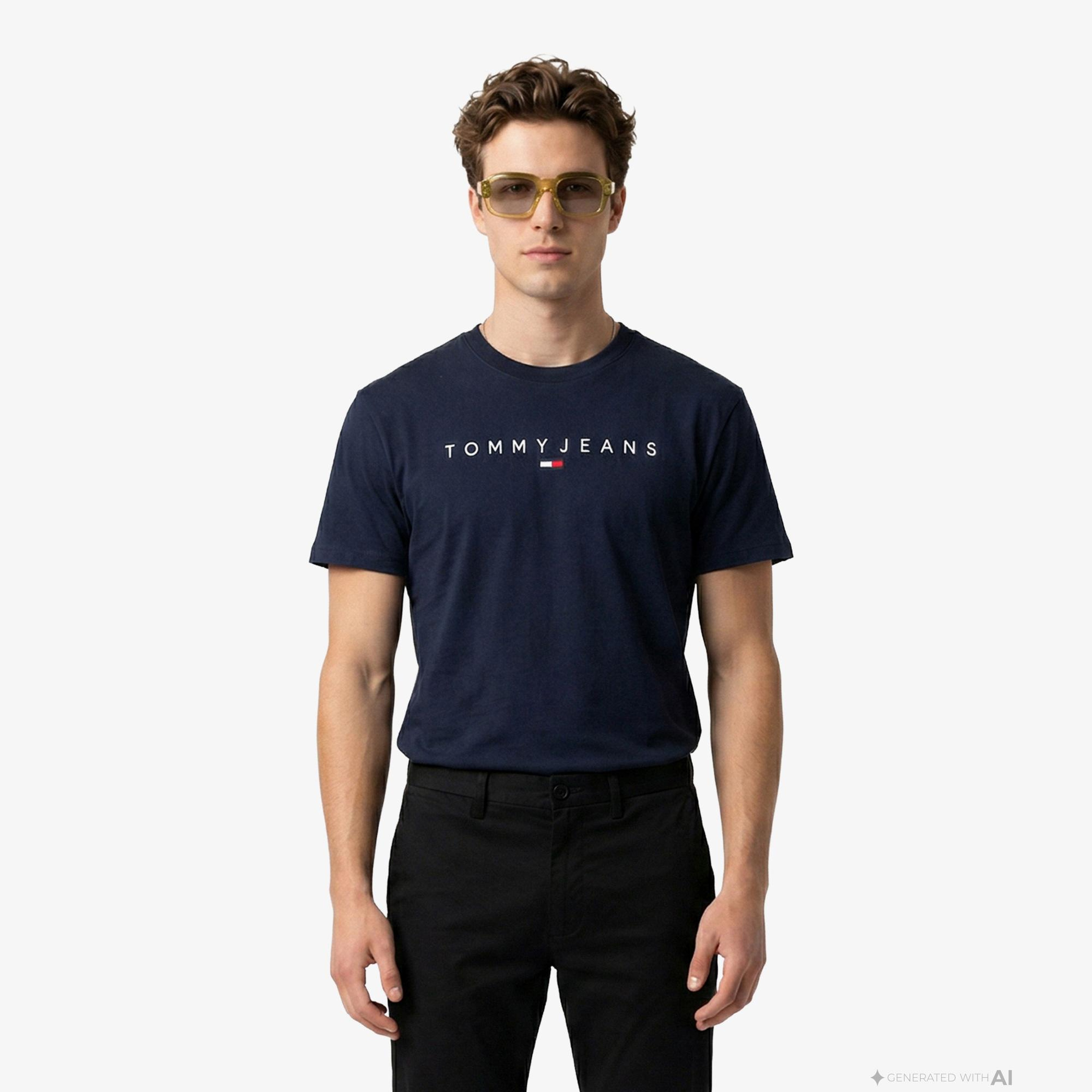 Tommy Hilfiger New Launch Erkek Lacivert T-Shirt