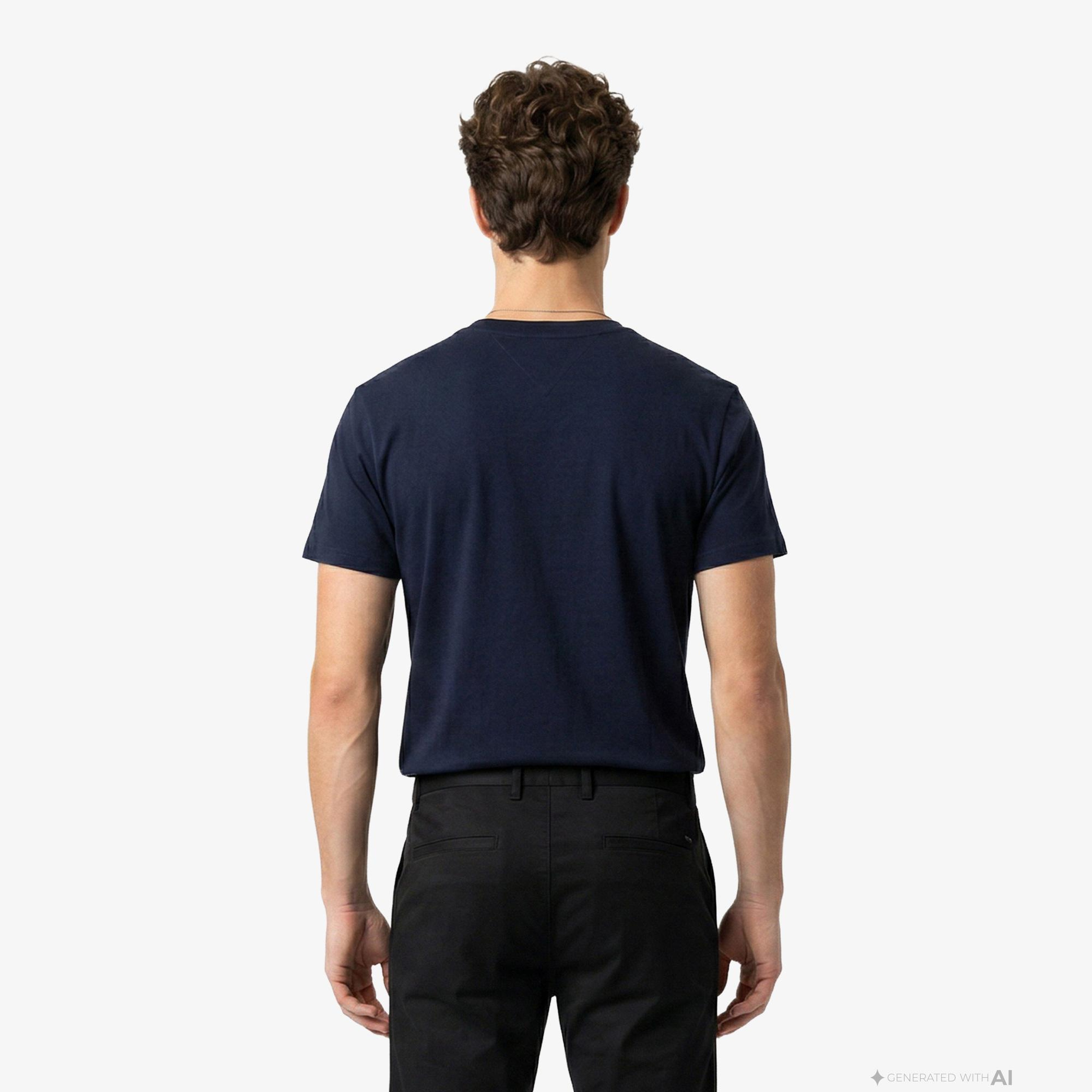 Tommy Hilfiger New Launch Erkek Lacivert T-Shirt