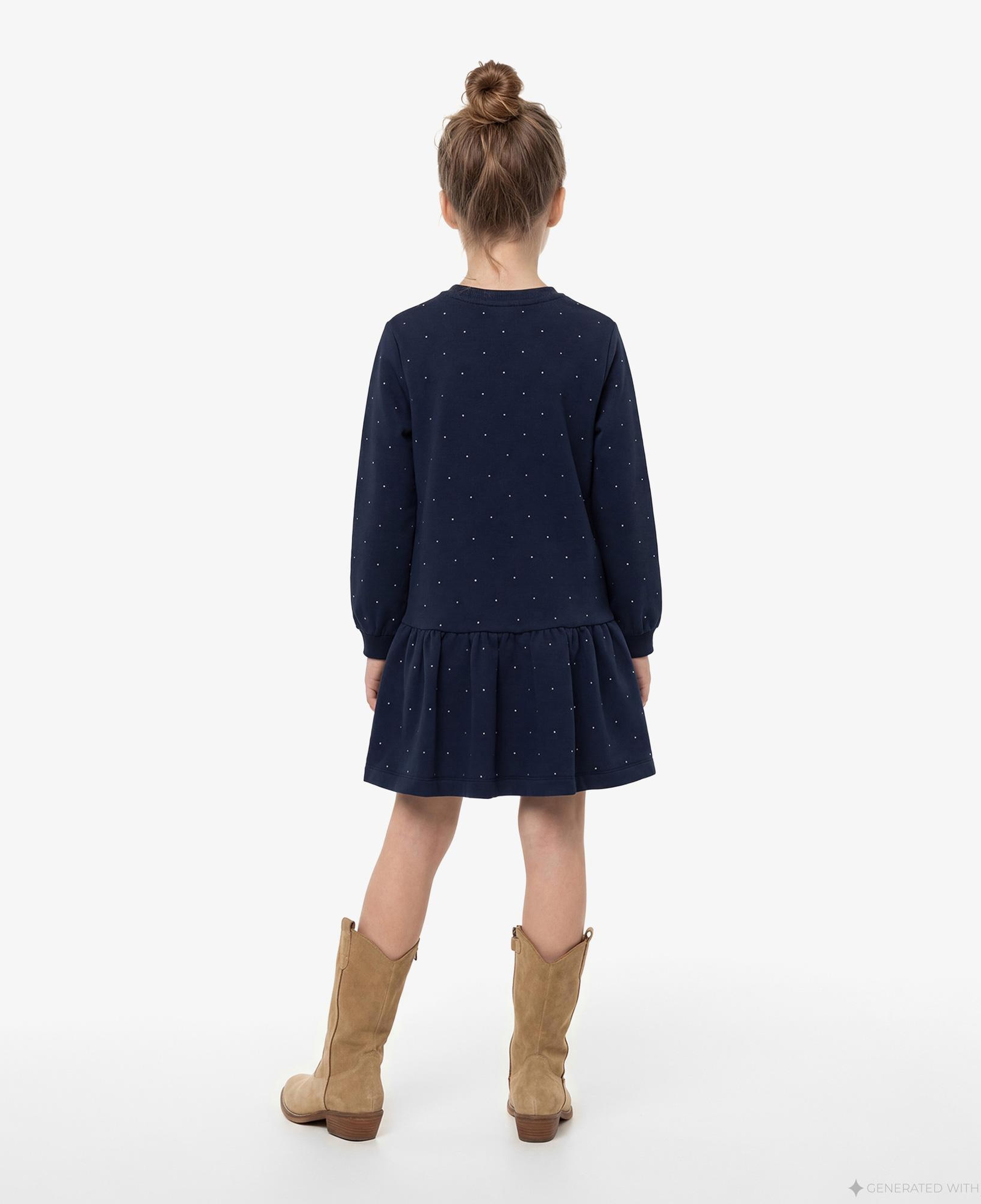 Tommy Hilfiger Festive Çocuk Lacivert Elbise