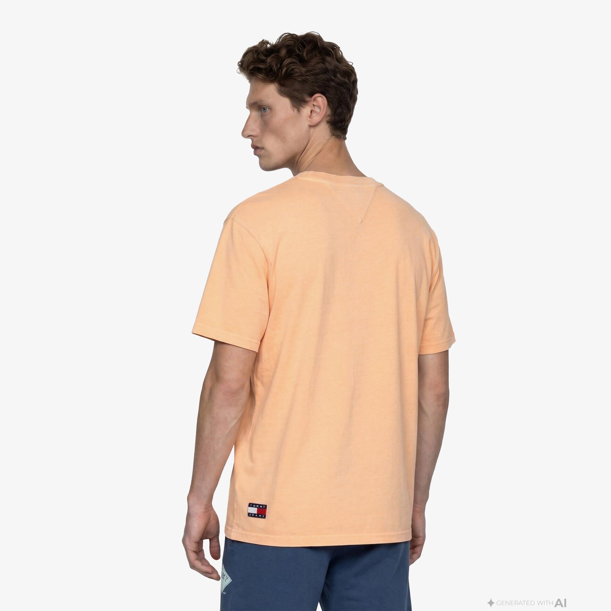 Tommy Hilfiger New Classics Erkek Turuncu T-Shirt