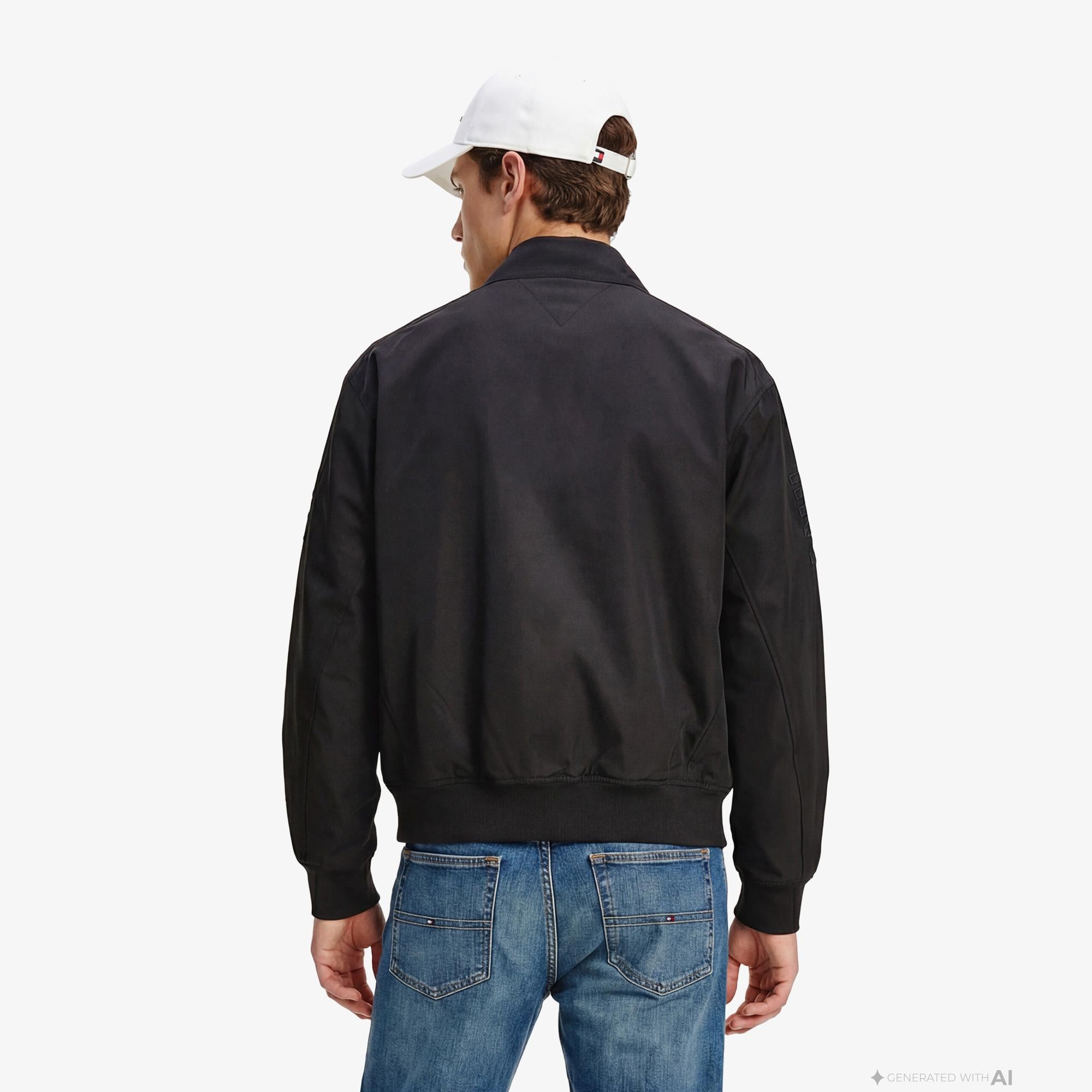 Tommy Hilfiger Moto Pack Erkek Siyah Ceket