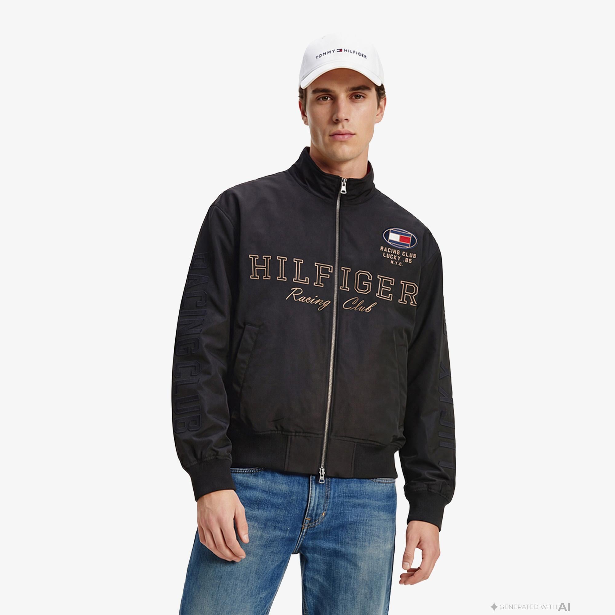 Tommy Hilfiger Moto Pack Erkek Siyah Ceket