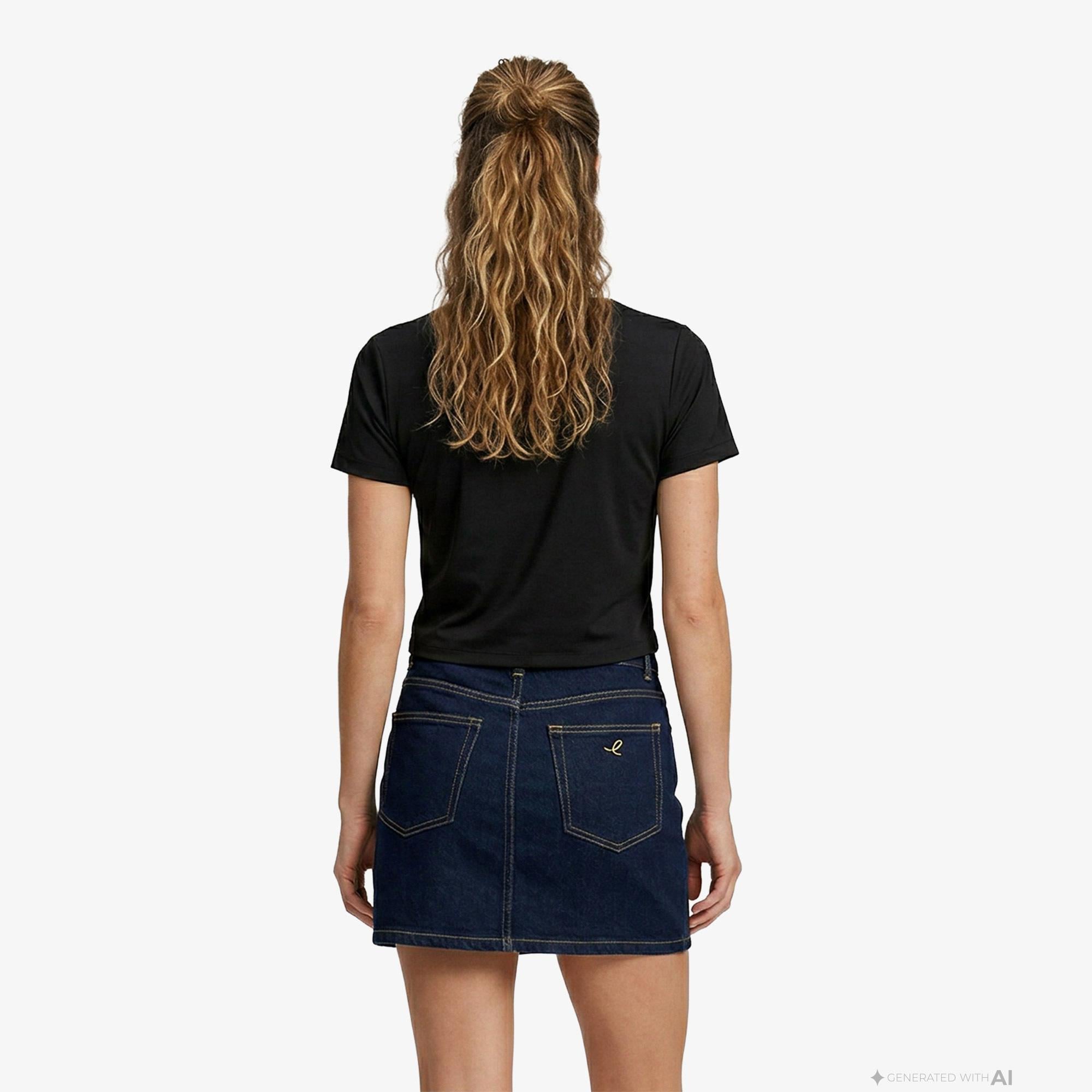 Tommy Hilfiger Body Essentials Kadın Siyah T-Shirt