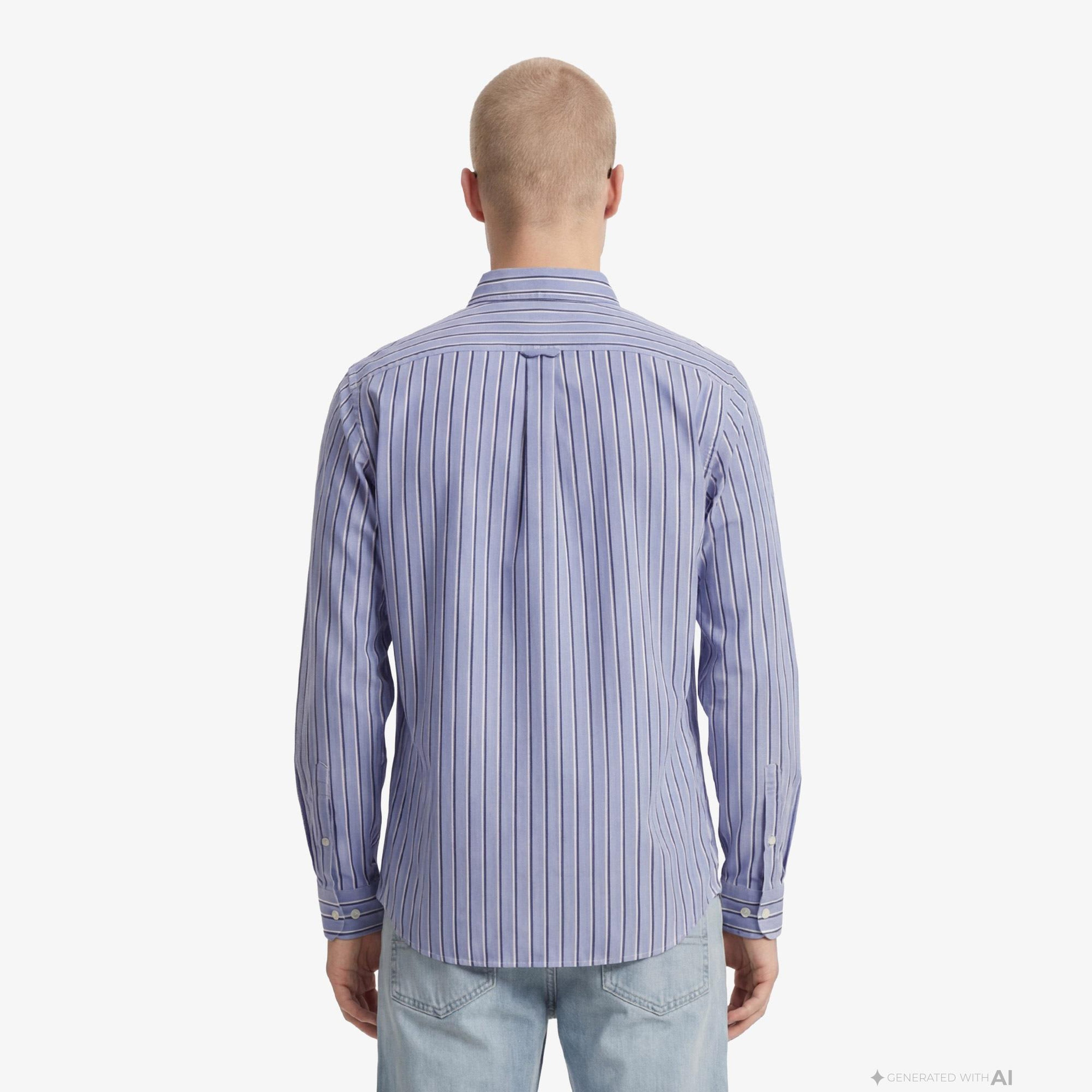Tommy Hilfiger Twill Erkek Mavi Gömlek