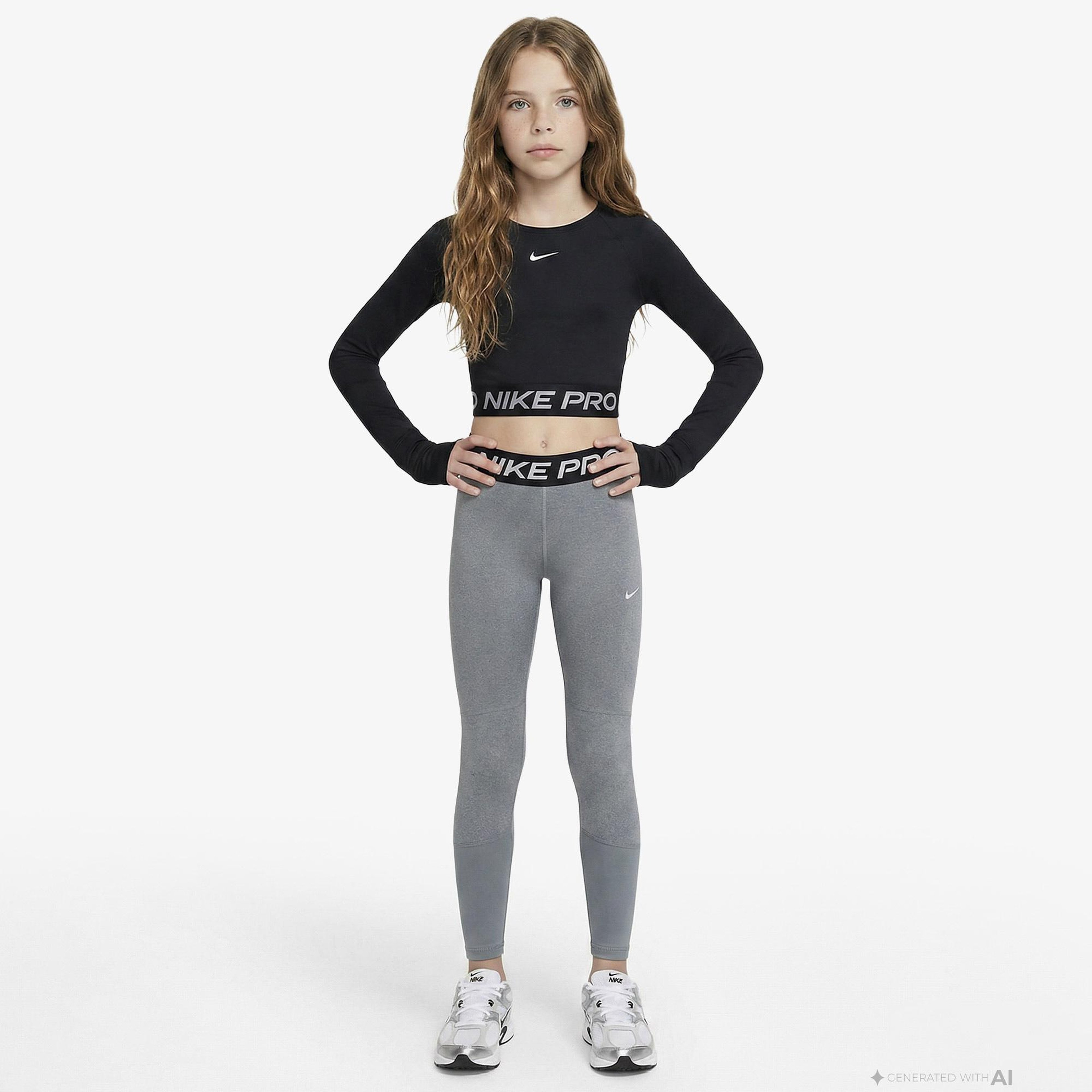 Nike Pro Legging Çocuk Gri Tayt