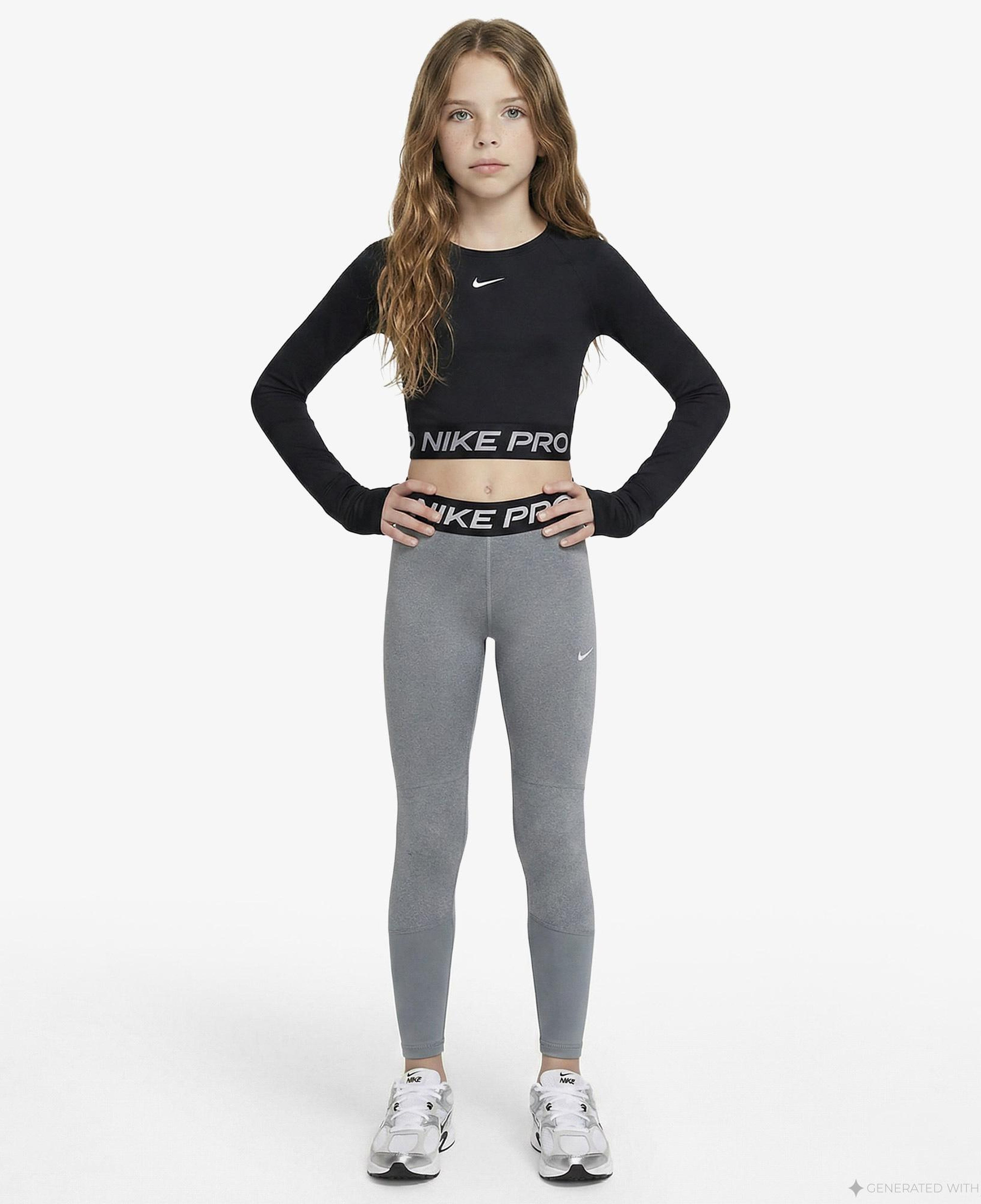 Nike Pro Legging Çocuk Gri Tayt