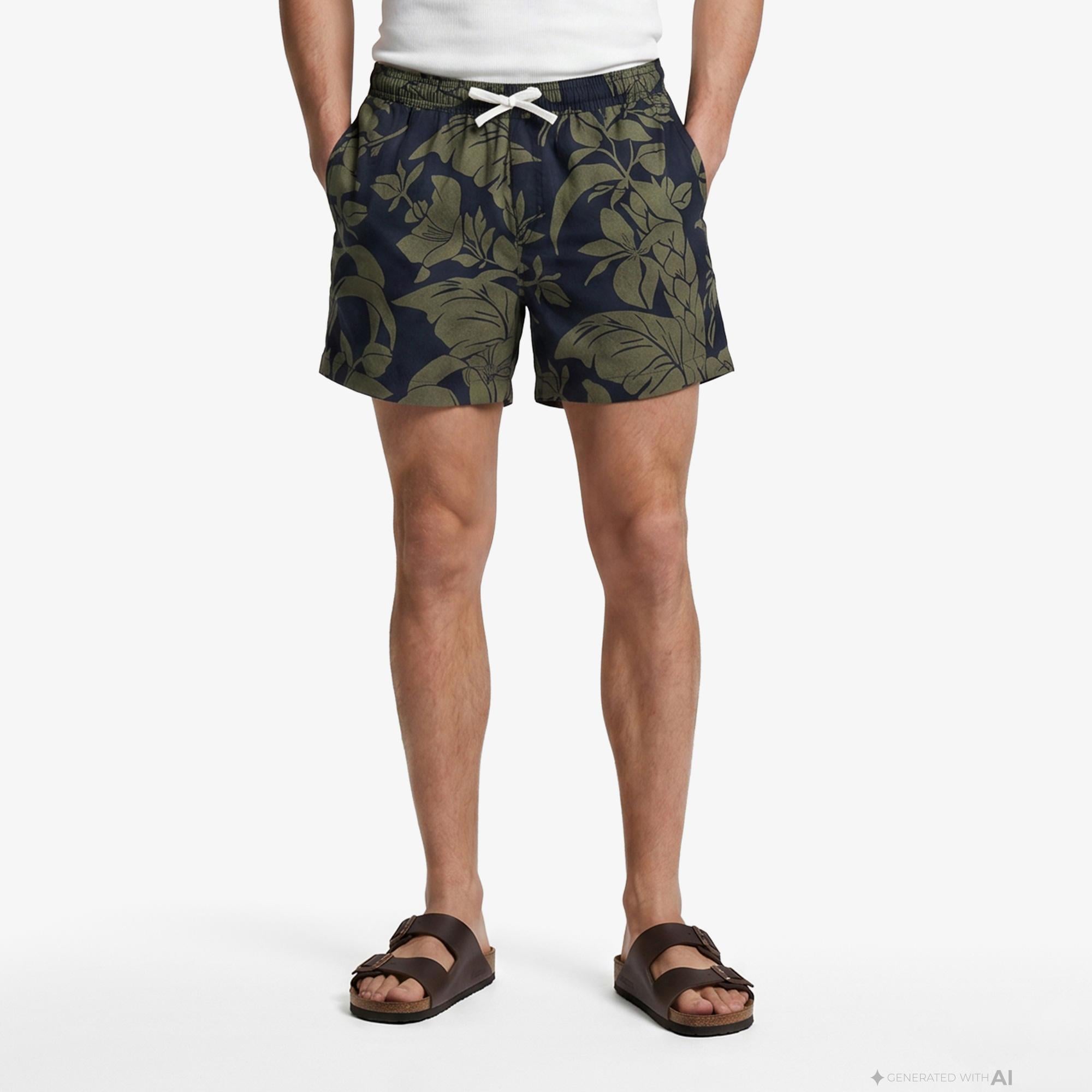 Tommy Hilfiger Seasonal Quality Erkek Lacivert Keten Şort