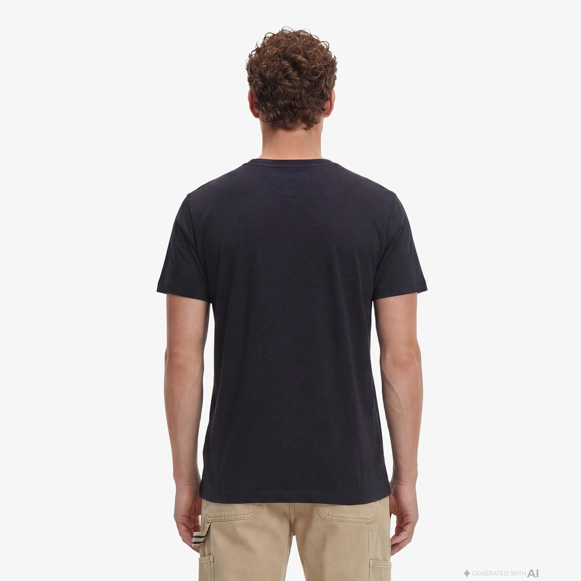 Tommy Hilfiger Brand Love Graphic Erkek Lacivert T-Shirt