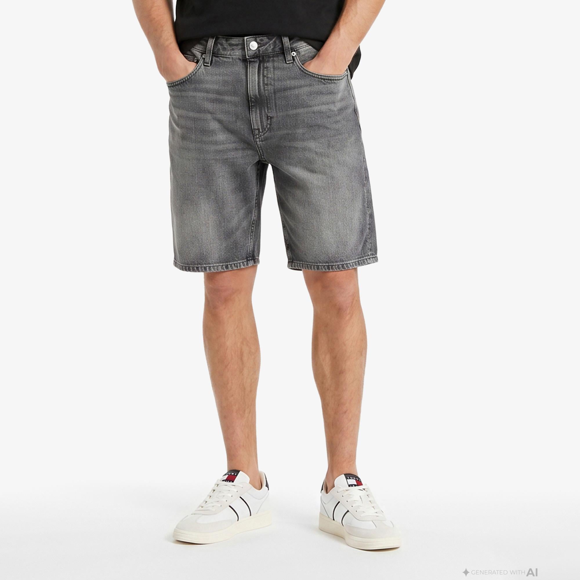 Tommy Hilfiger Lifestyle Erkek Gri Şort