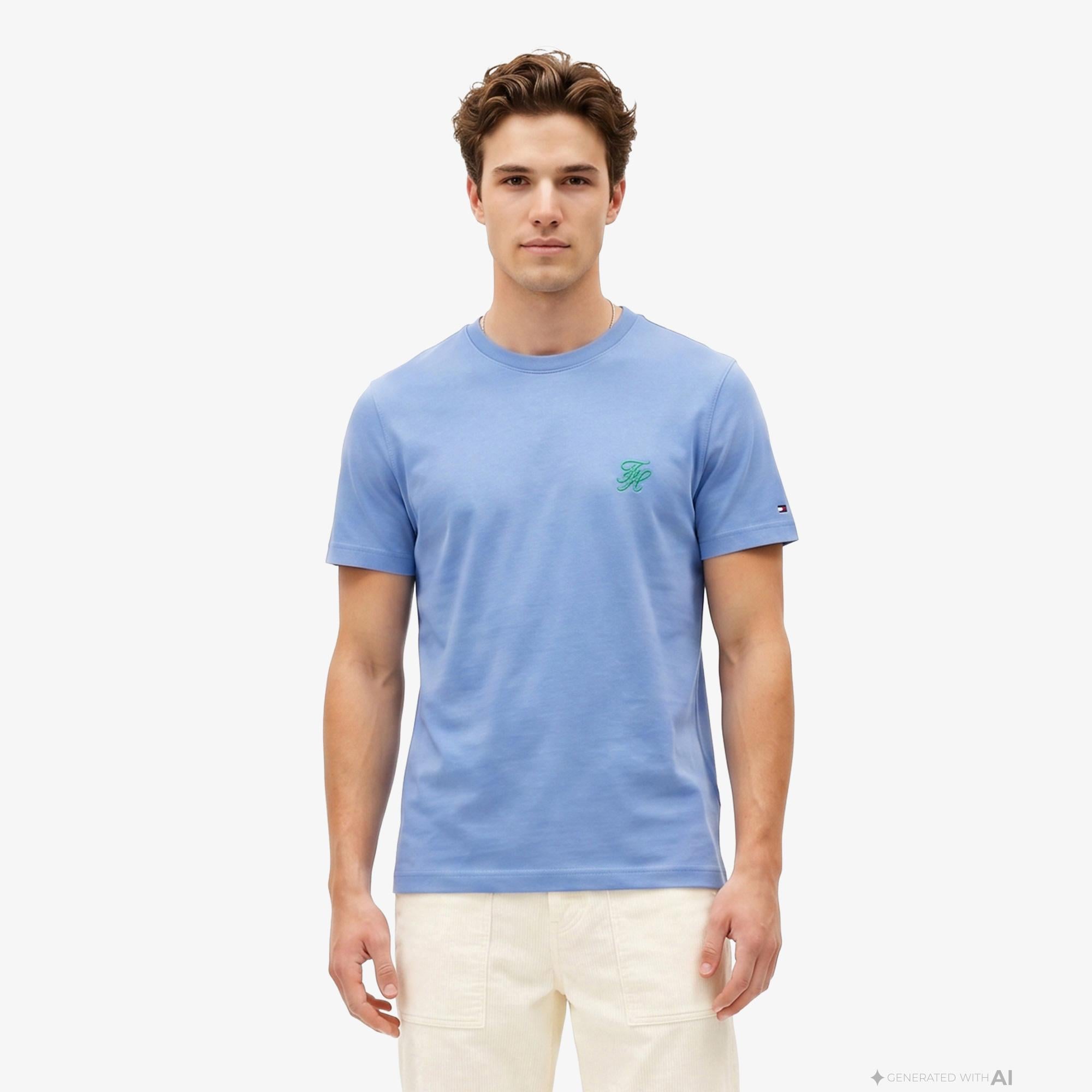 Tommy Hilfiger Swimshop Erkek Mavi T-Shirt