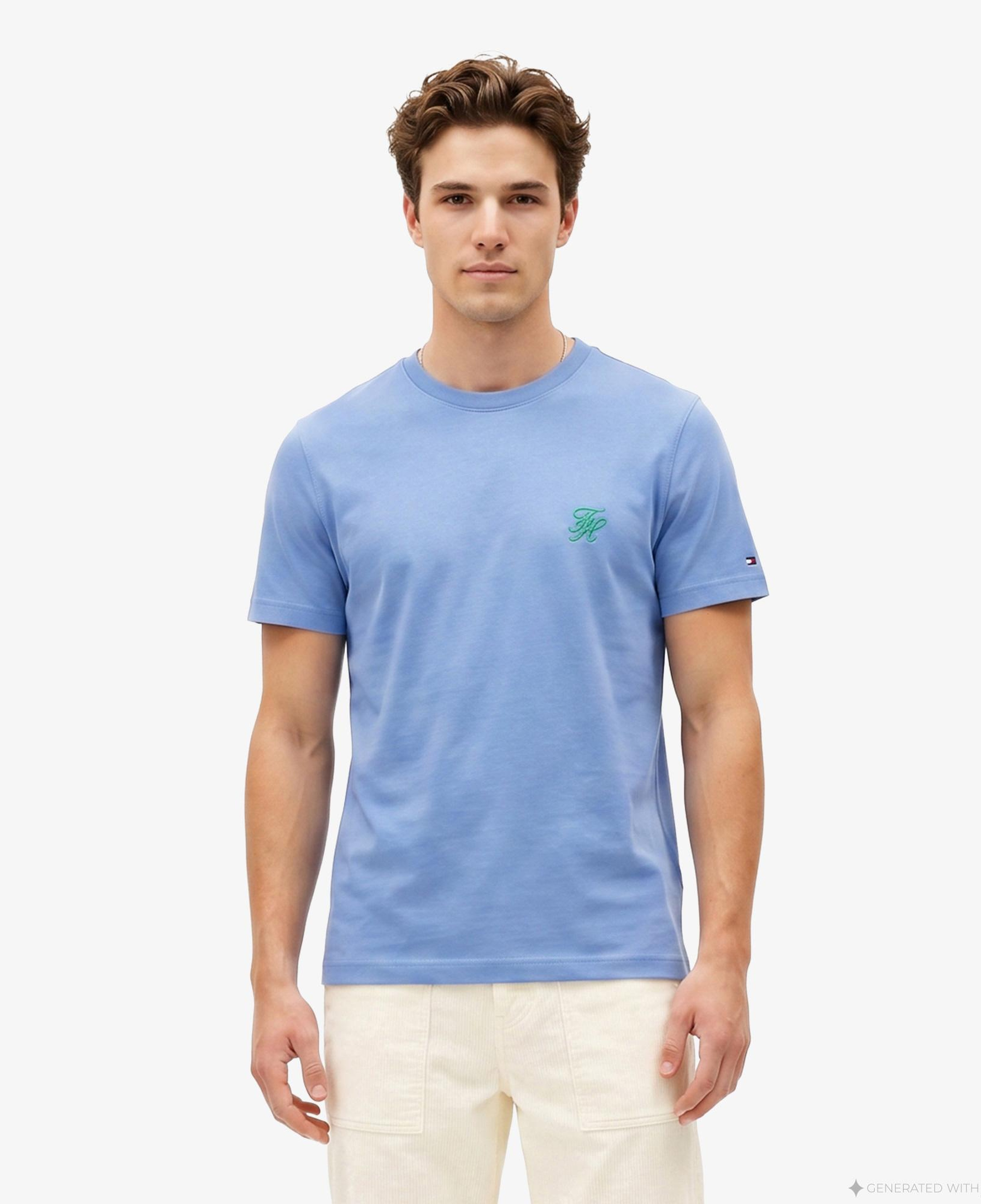 Tommy Hilfiger Swimshop Erkek Mavi T-Shirt