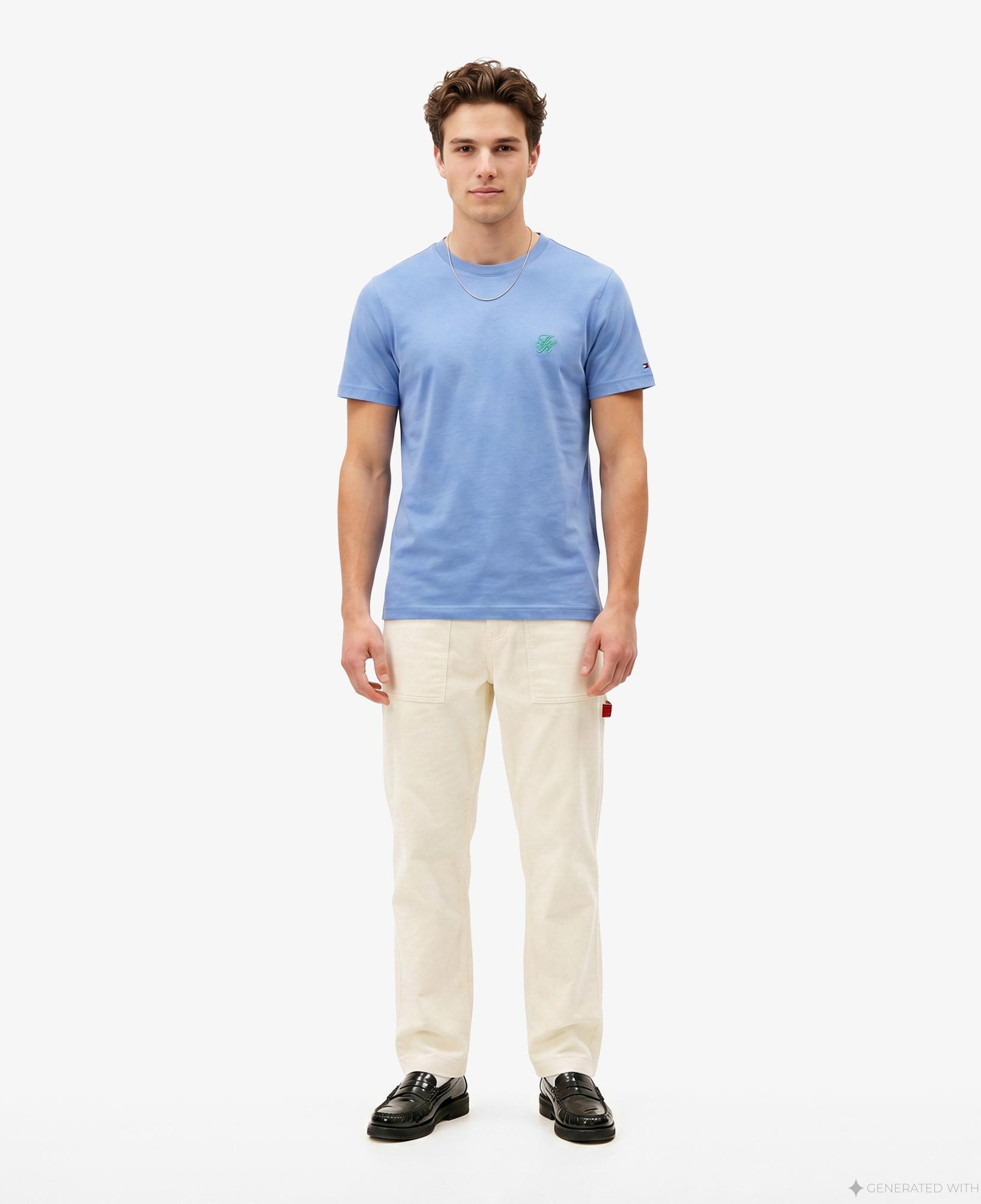 Tommy Hilfiger Swimshop Erkek Mavi T-Shirt