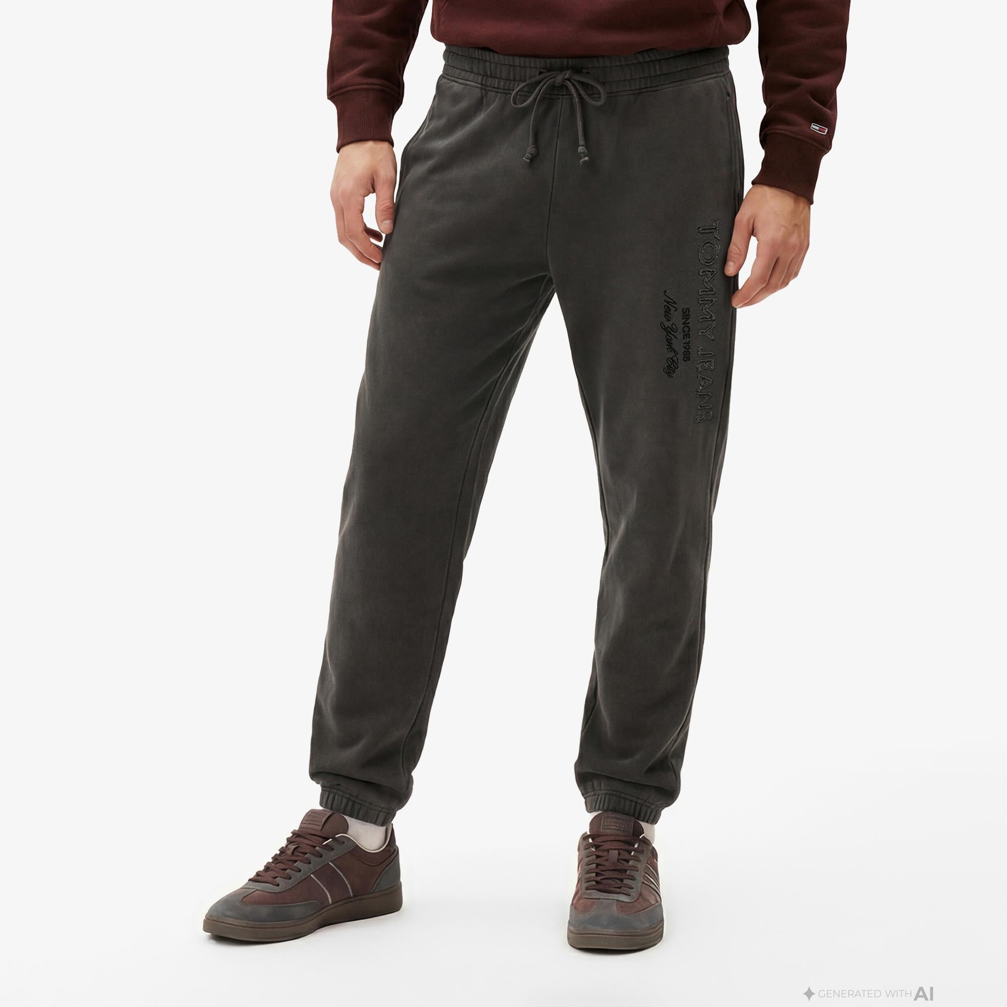 Tommy Hilfiger New Classics Erkek Siyah Eşofman Altı