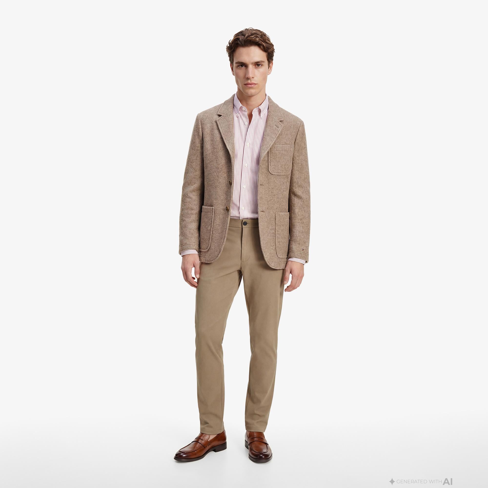 Tommy Hilfiger Core Essentials Erkek Kırmızı Gömlek