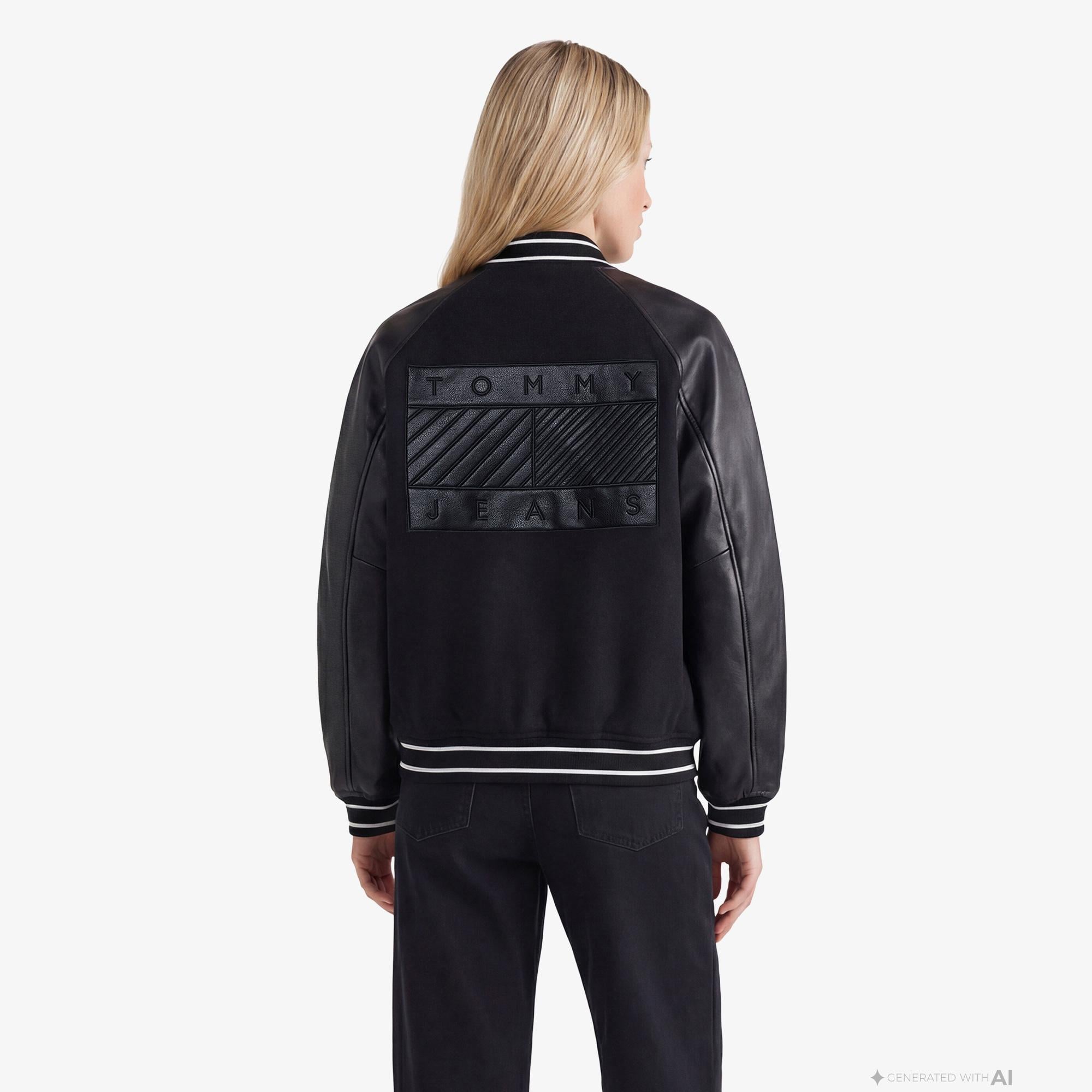Tommy Hilfiger D3 Kadın Siyah Ceket