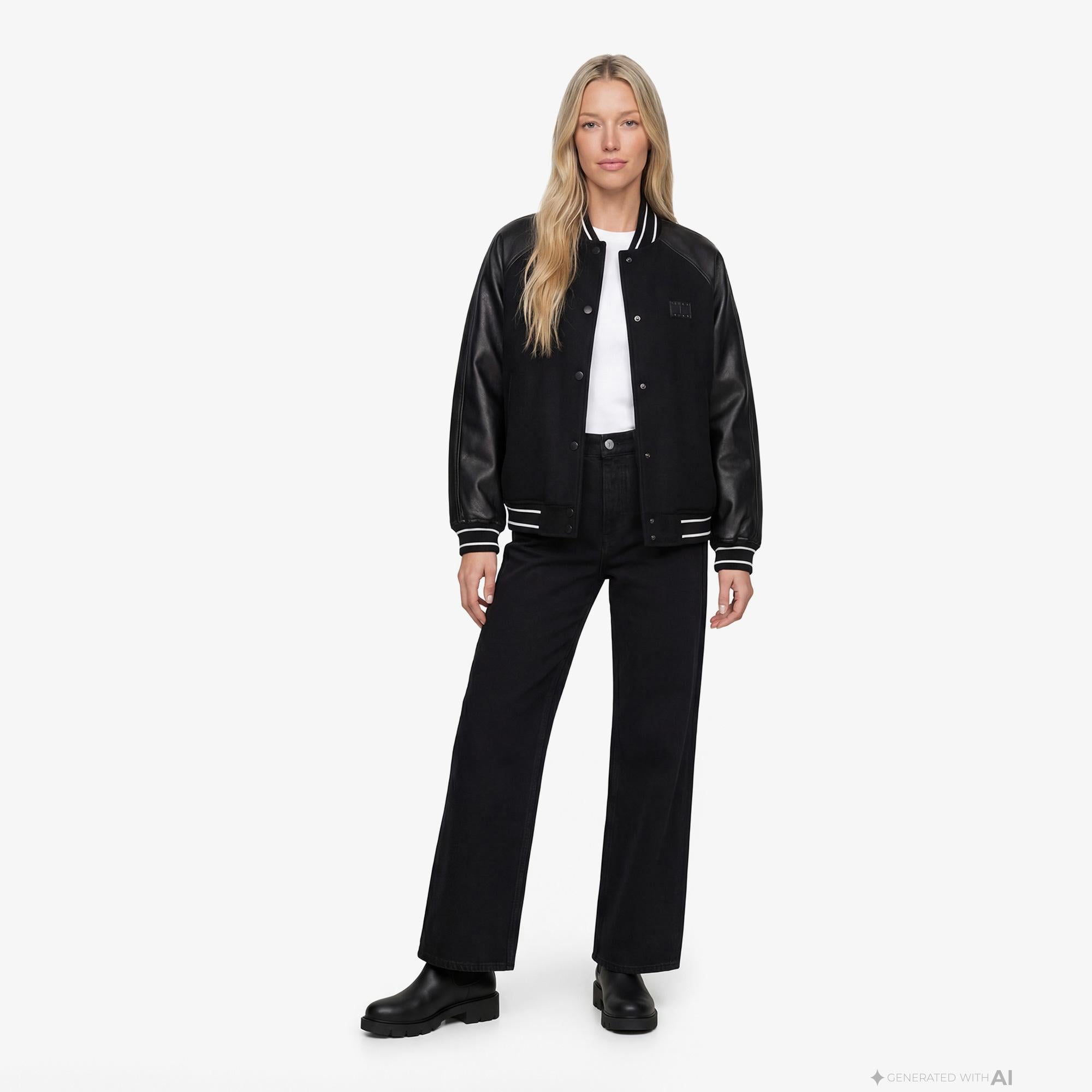 Tommy Hilfiger D3 Kadın Siyah Ceket