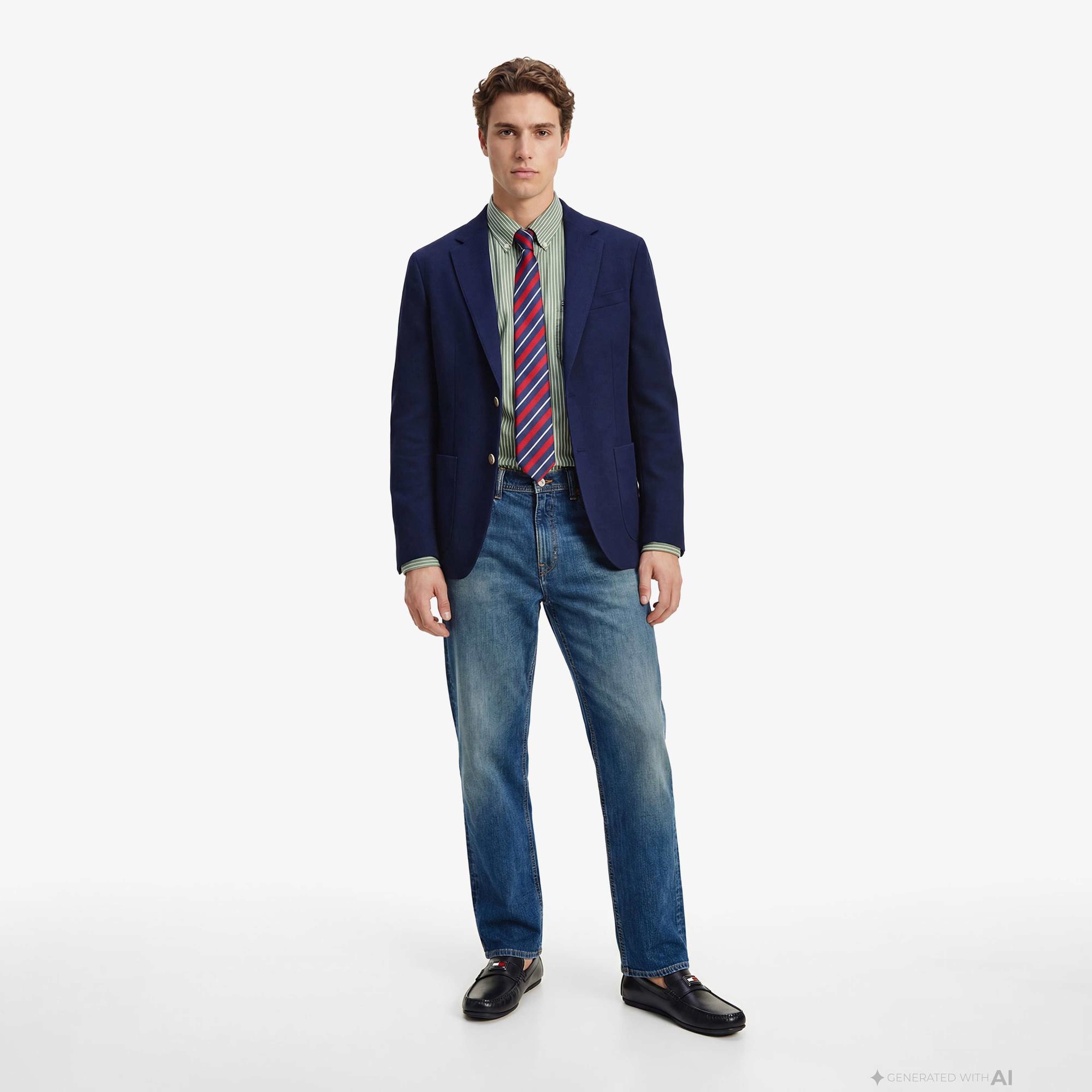 Tommy Hilfiger Core Essentials Erkek Yeşil Gömlek